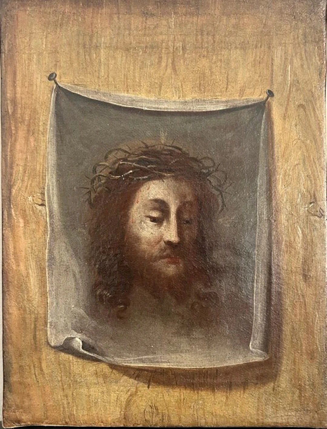 Italian school (XVIII) - Velo della Veronica - Volto di Cristo