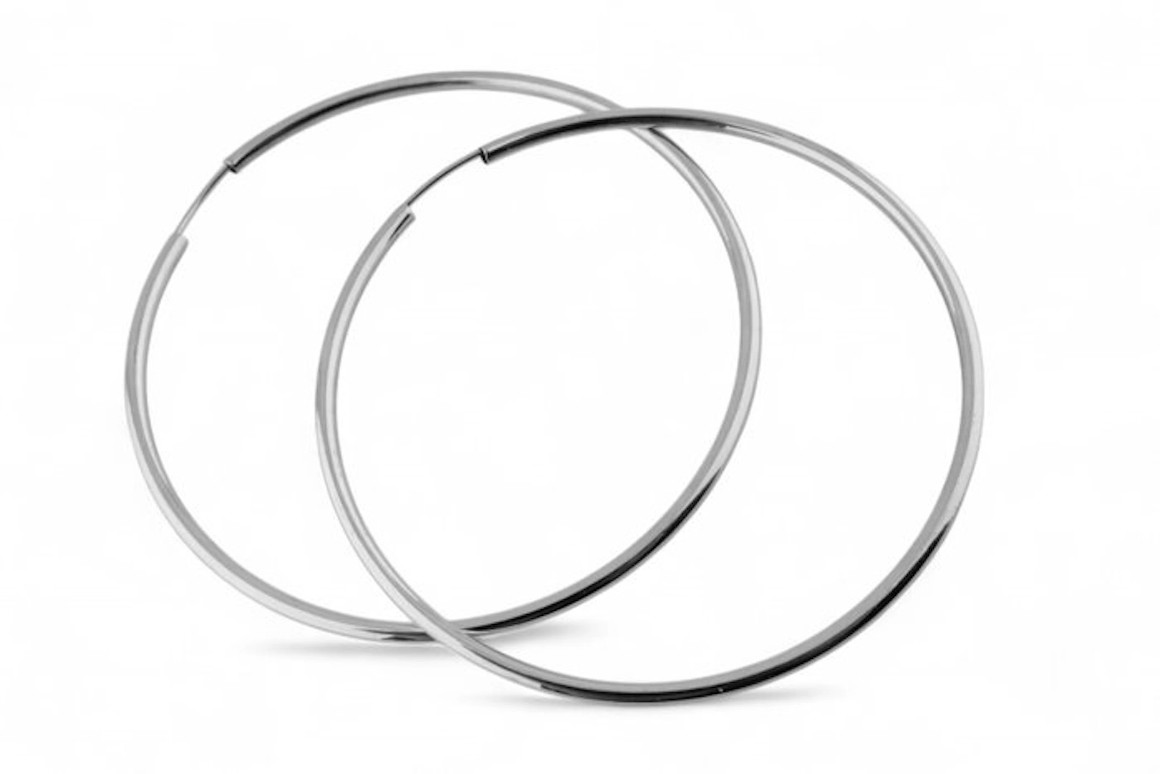 Earrings - 18 kt. White gold
