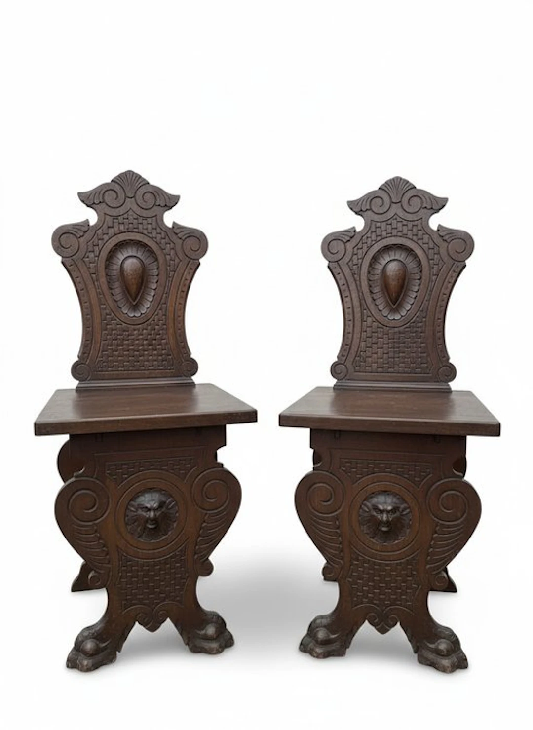 Chair - Walnut - Hall chair, stool
