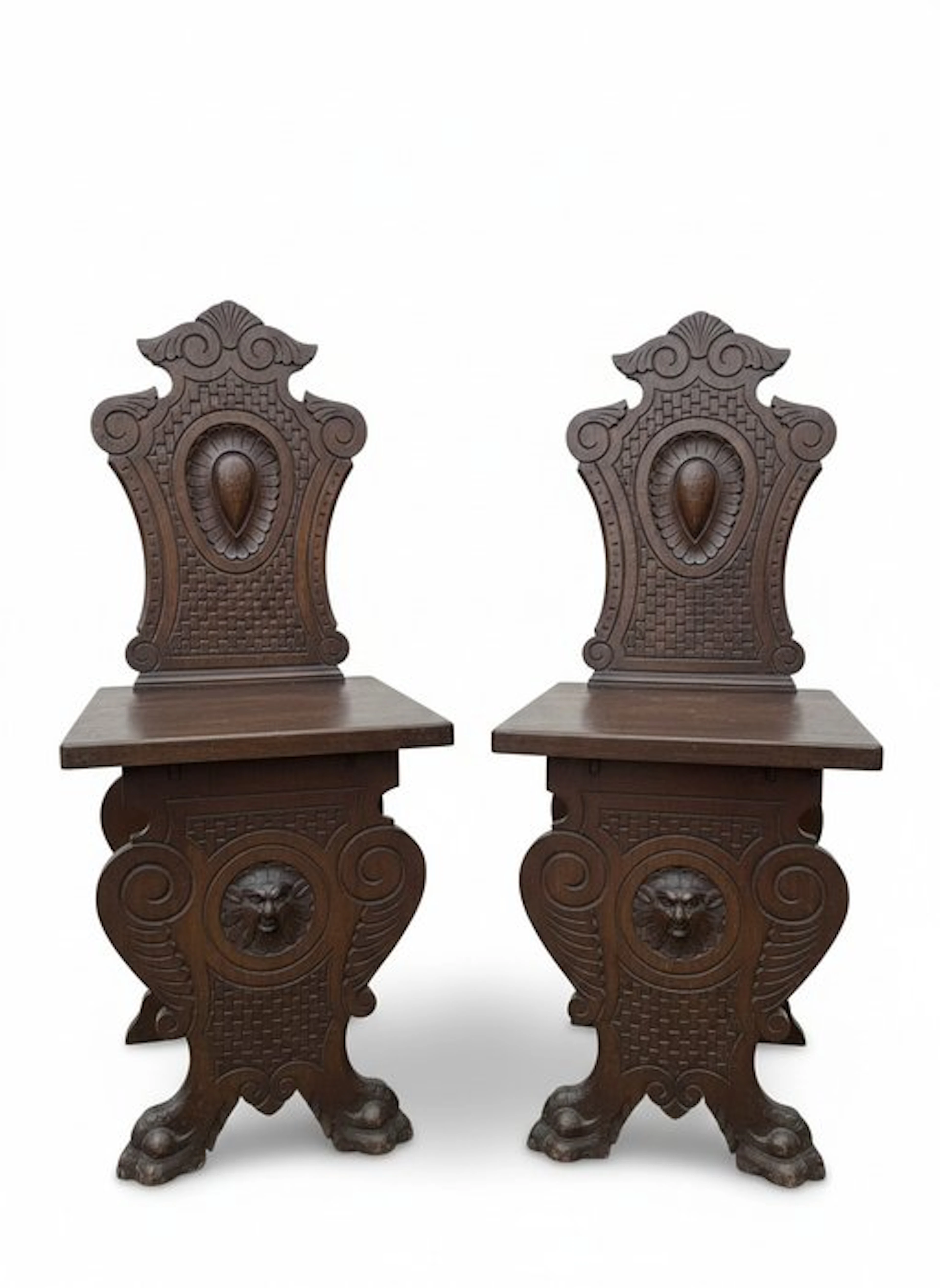 Chair - Walnut - Hall chair, stool