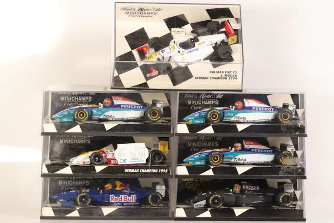 MiniChamps 1:43 - Model car (7) - Lot of 7 Racing Models – Jordan