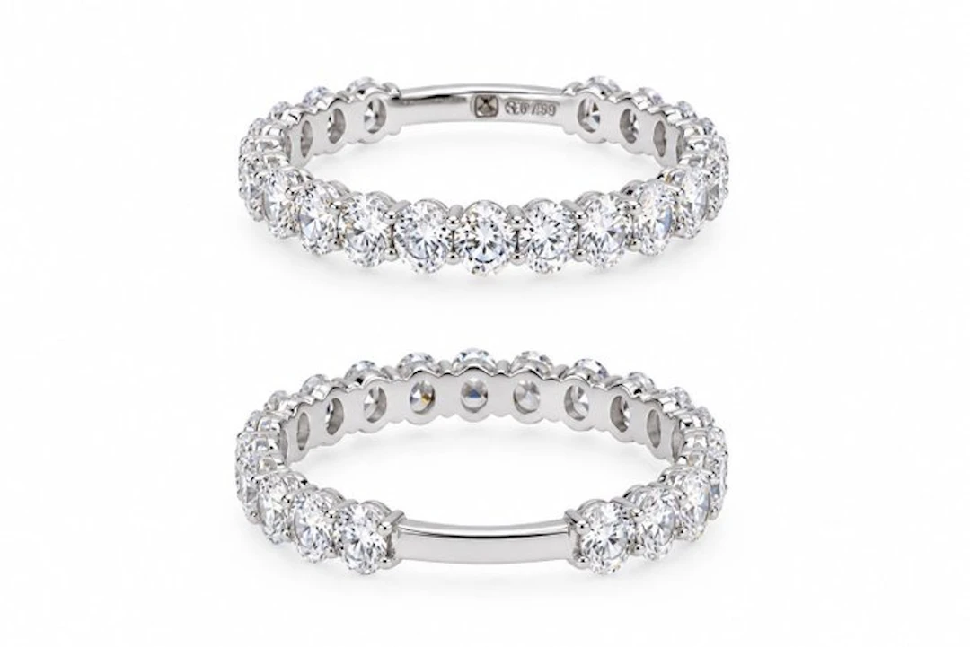 No reserve price - Ring - 14 kt. White gold - 2.00ct. tw. Diamond (Lab-grown)