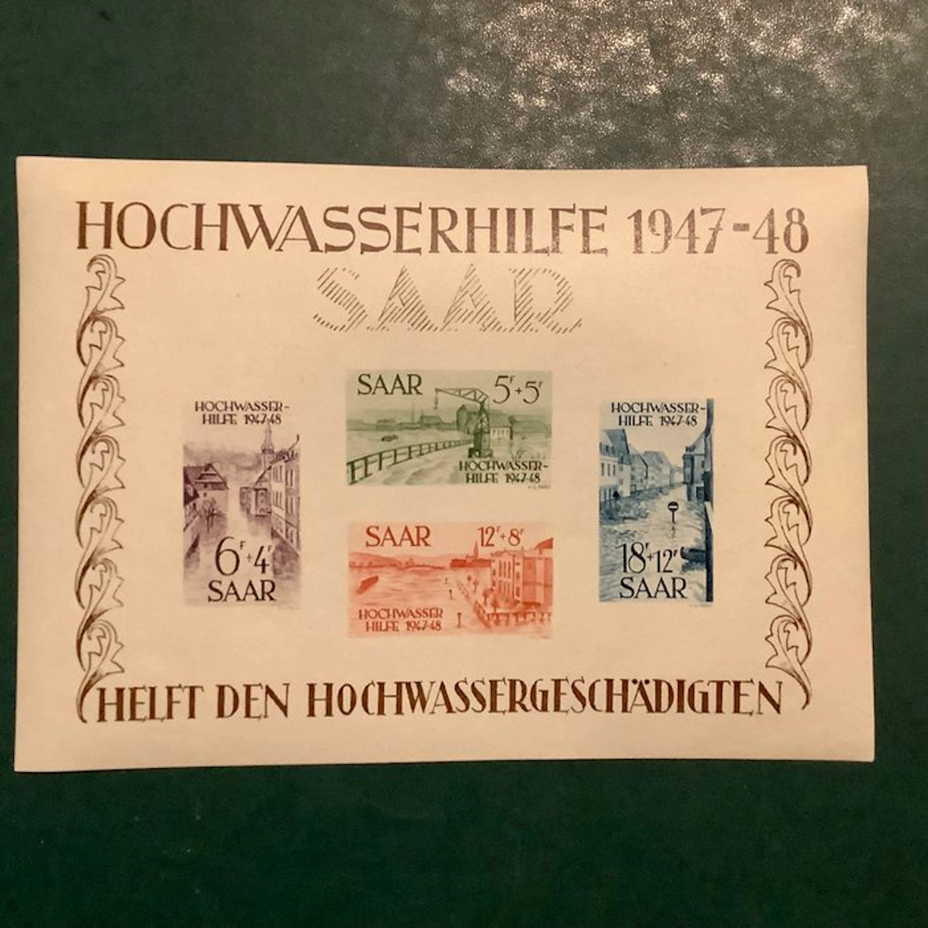 Saarland 1948 - High water block - MNH - Michel blok 1