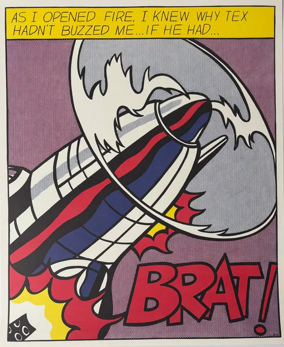 Roy Lichtenstein (after) - As I opened fire Poster