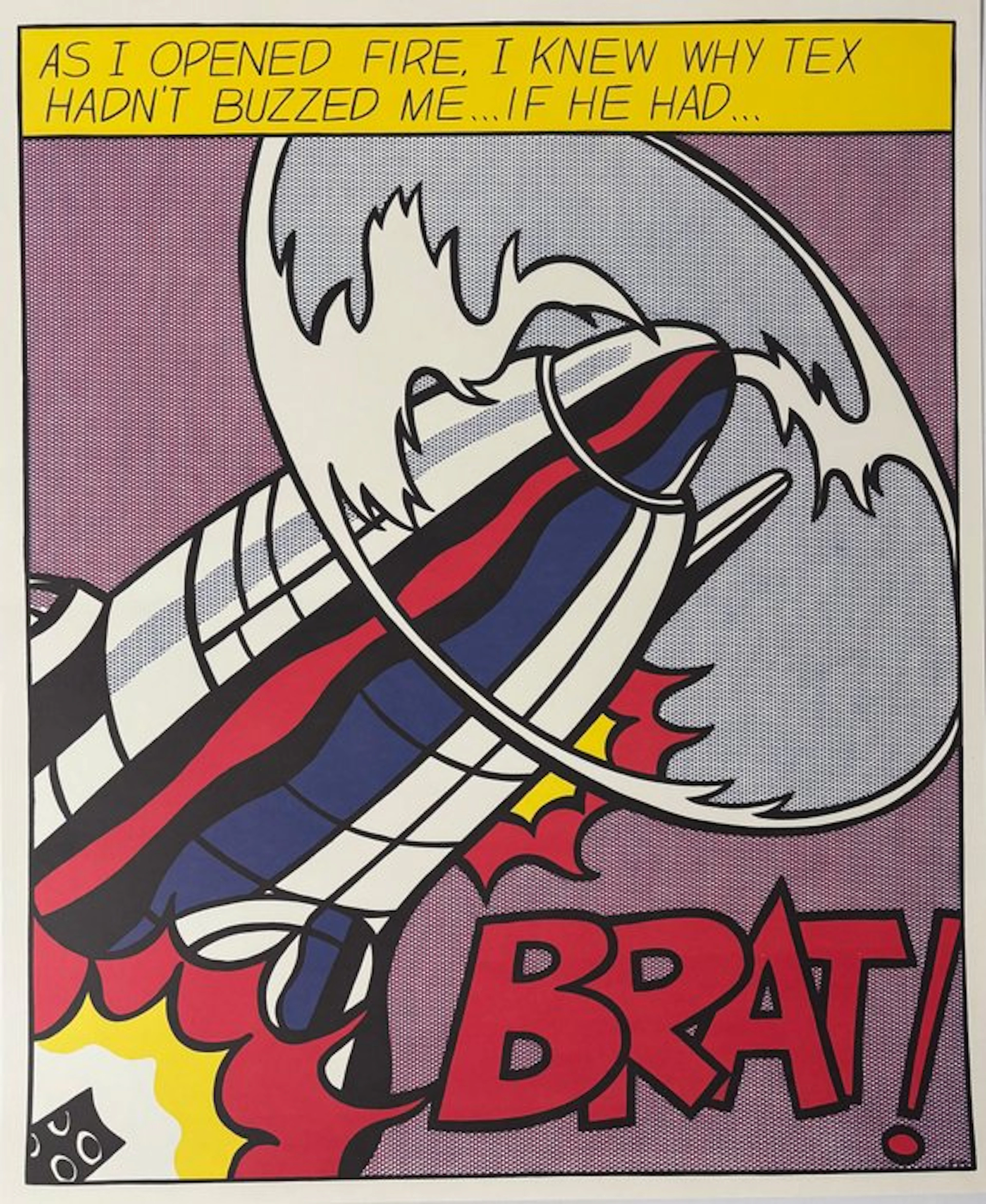 Roy Lichtenstein (after) - As I opened fire Poster