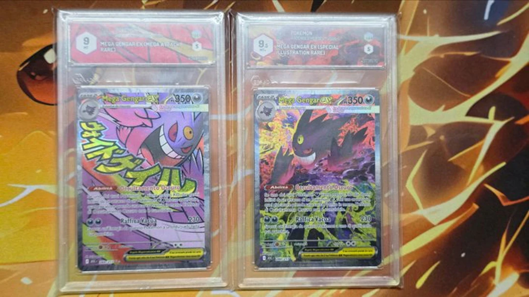 Pokémon - 2 Graded card - Gengar 284 Full art - Graad 9.5