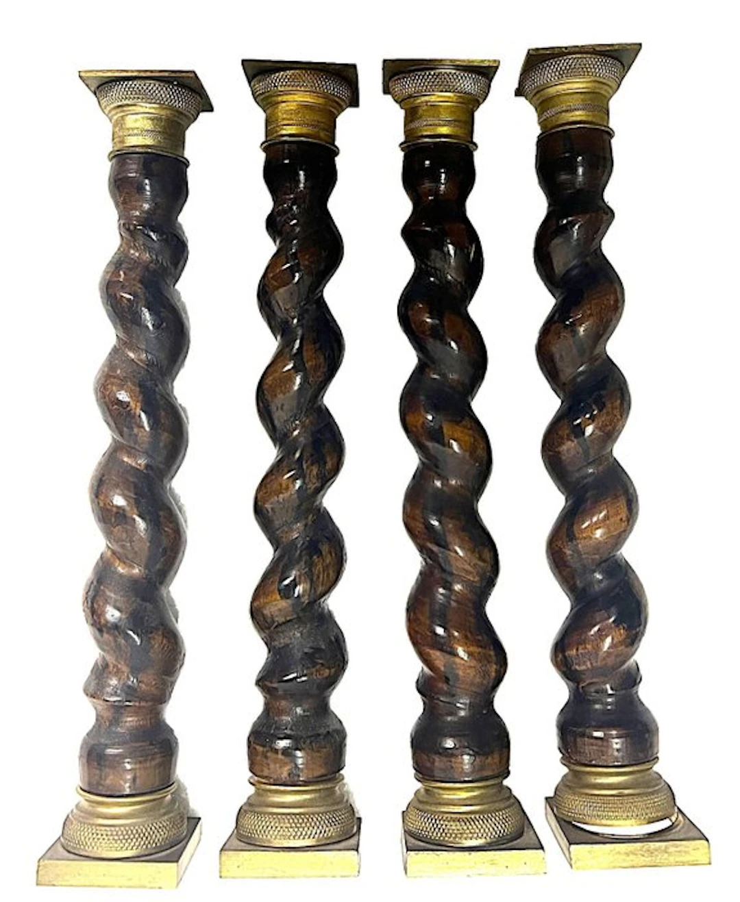 Columnar carving, colonne a torciglione - 0 cm - bronze wood