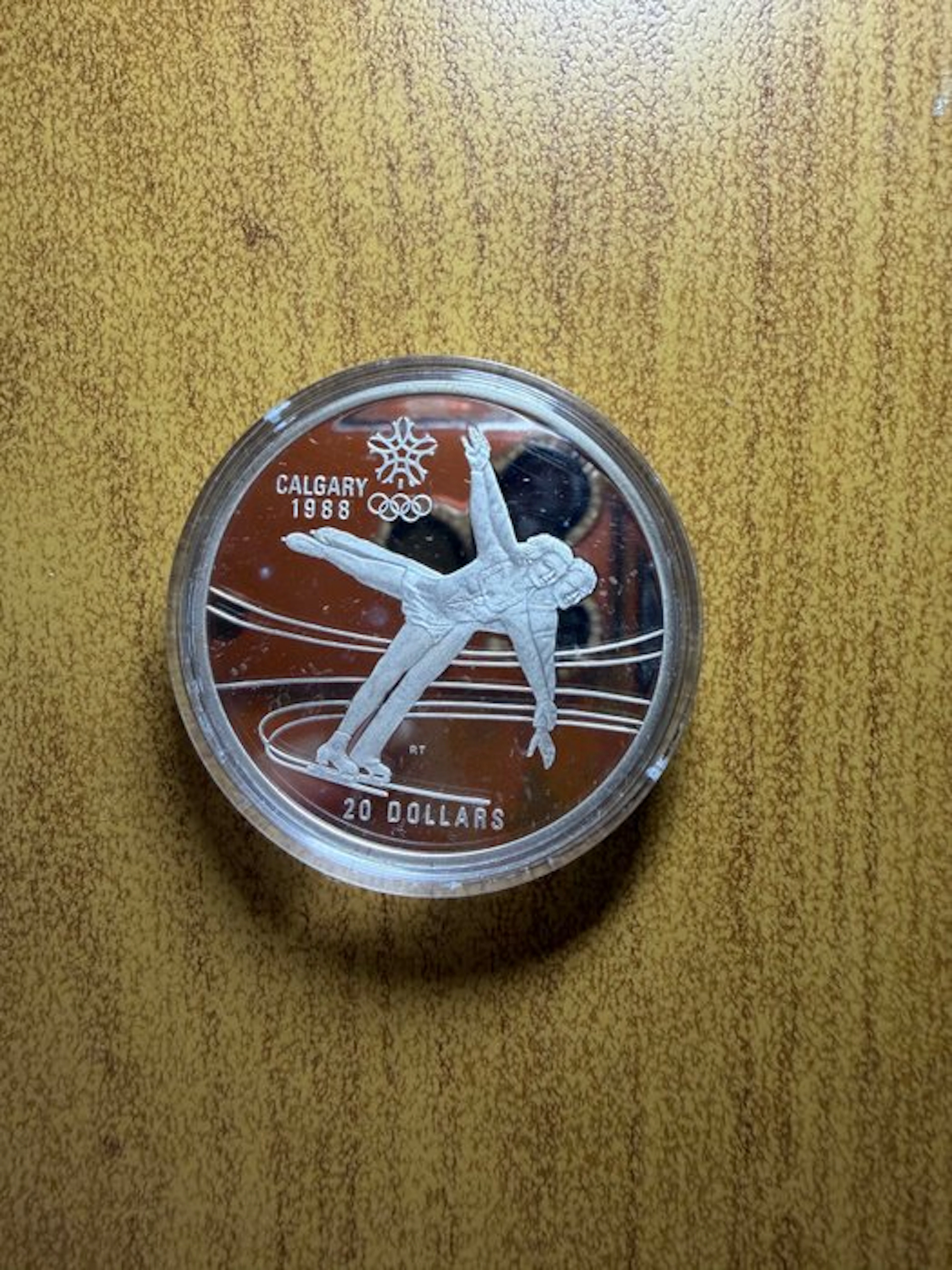 Canada. 20 Dollars 1987 “Olimpiadi Calgary 1988'' 34,107 gr