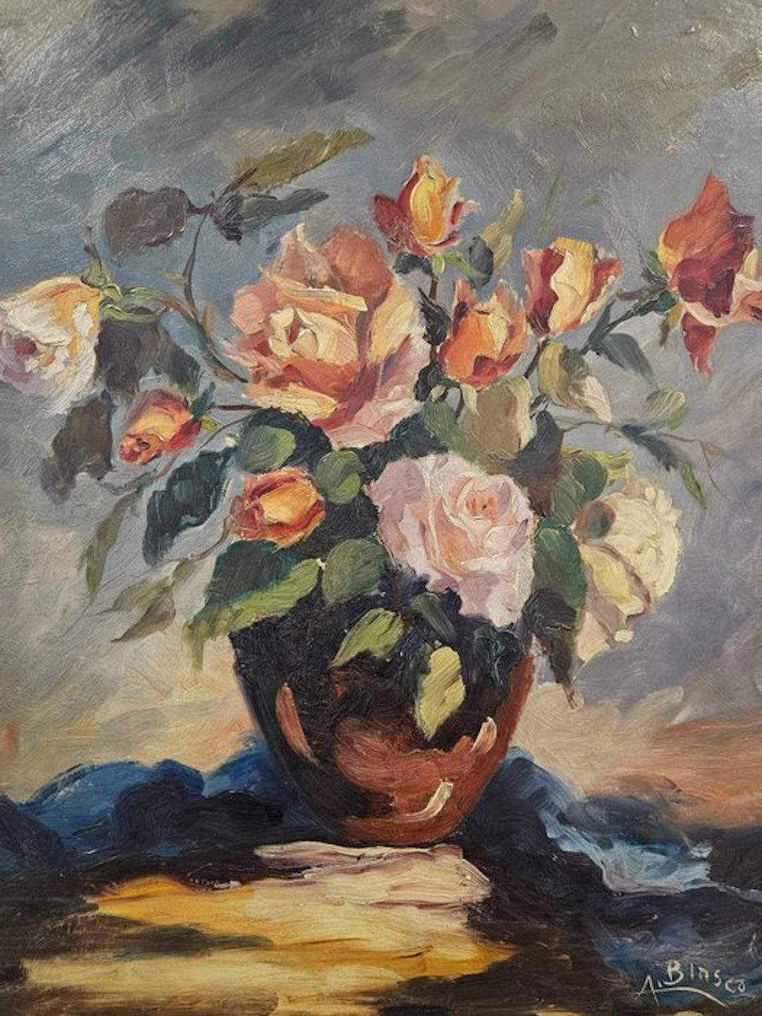 Escuela Impresionista (XX) - Rosas en Expansión
