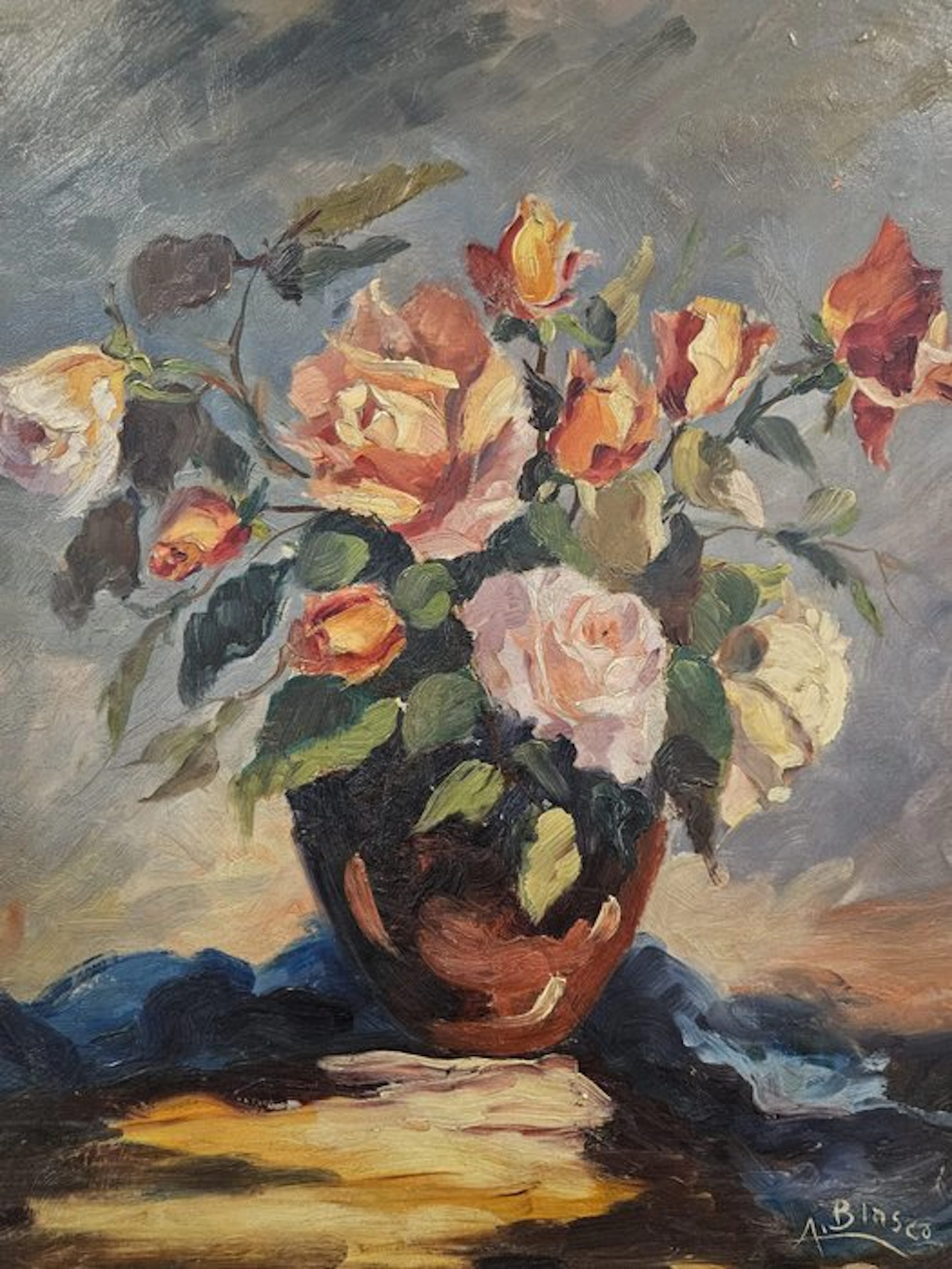 Escuela Impresionista (XX) - Rosas en Expansión