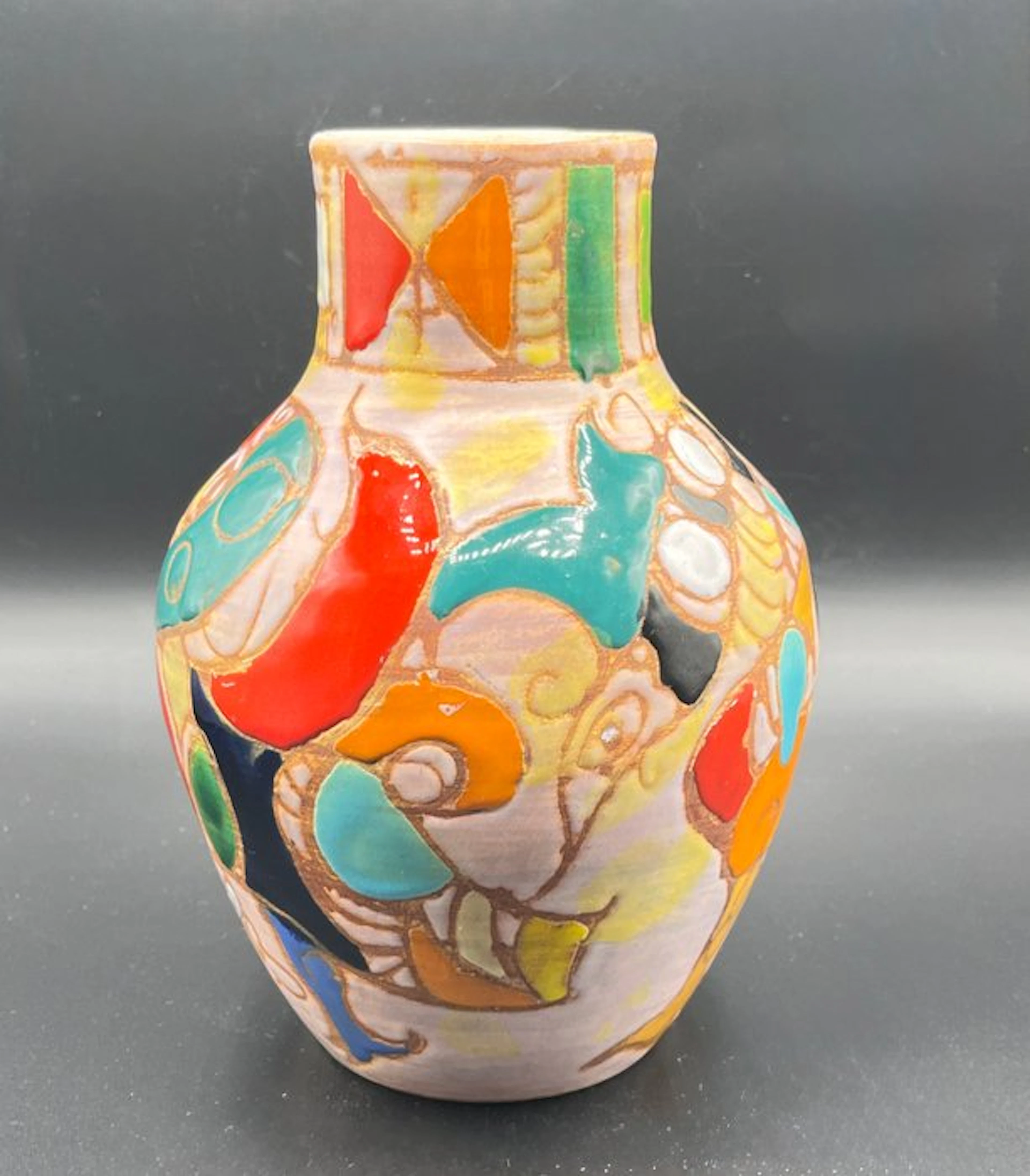 Marie-Christine Treinen (1930-2003) - Vase - Superb and...