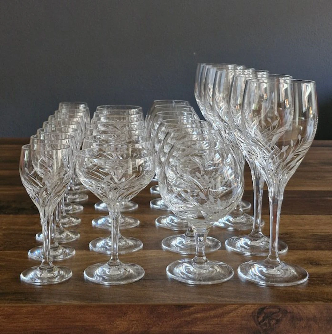 Nachtmann - Drinking set (24) - Fleurie - Crystal - For 6 people
