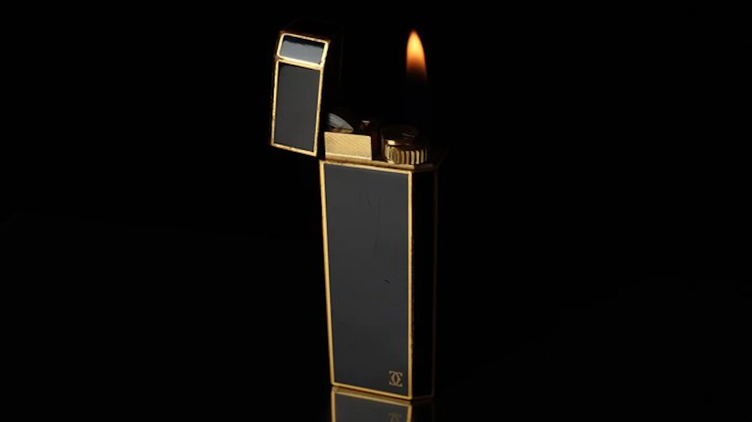 Cartier - Pentagon Pattern Vintage gas Lighter - Lighter - Lacquer Black