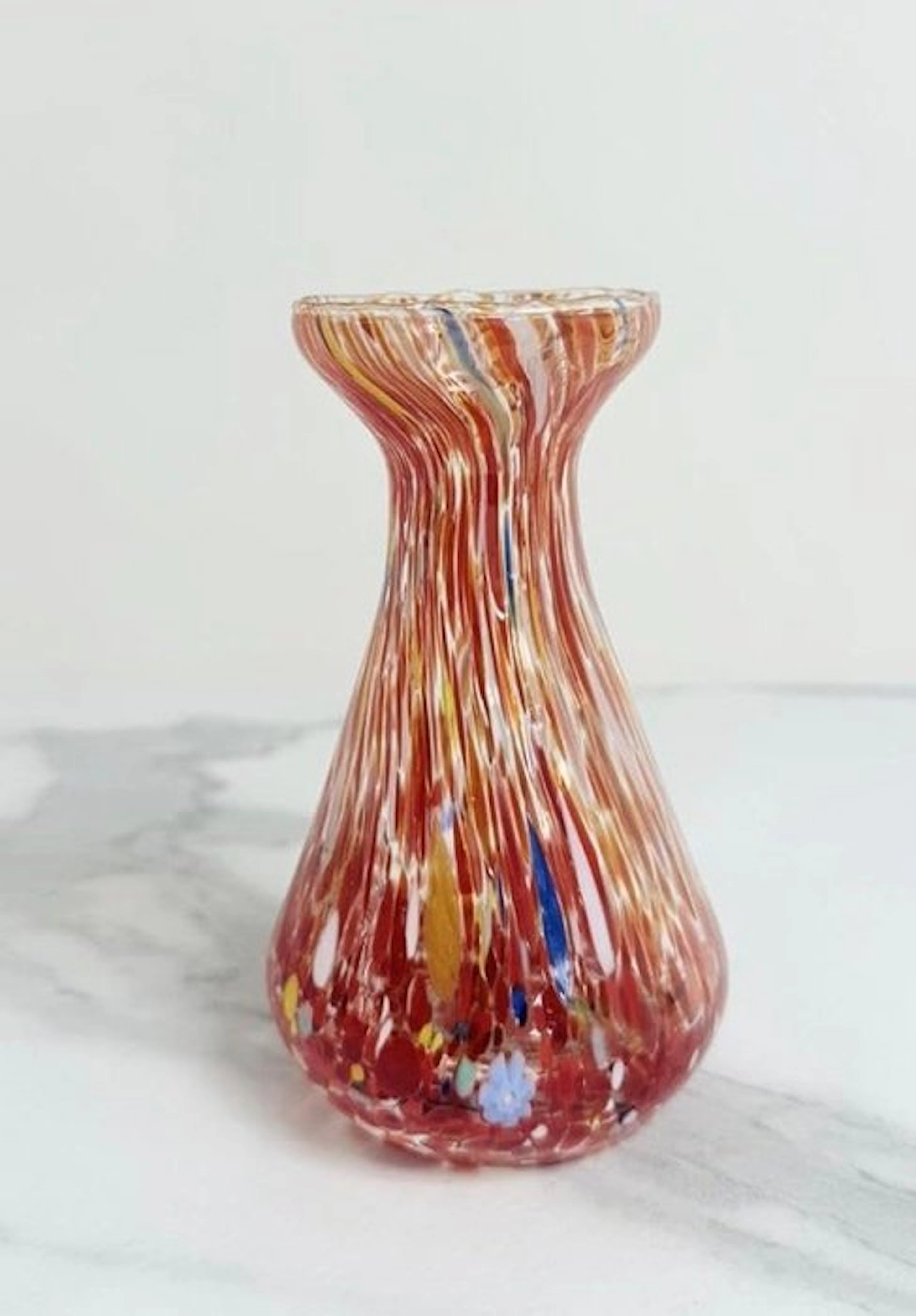 Vase - Hand-blown glass. - Made in Italy