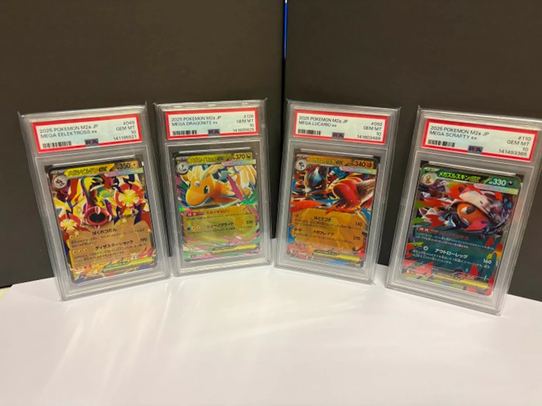 Pokémon - 4 Graded card - PSA 10 - Mega Evolution