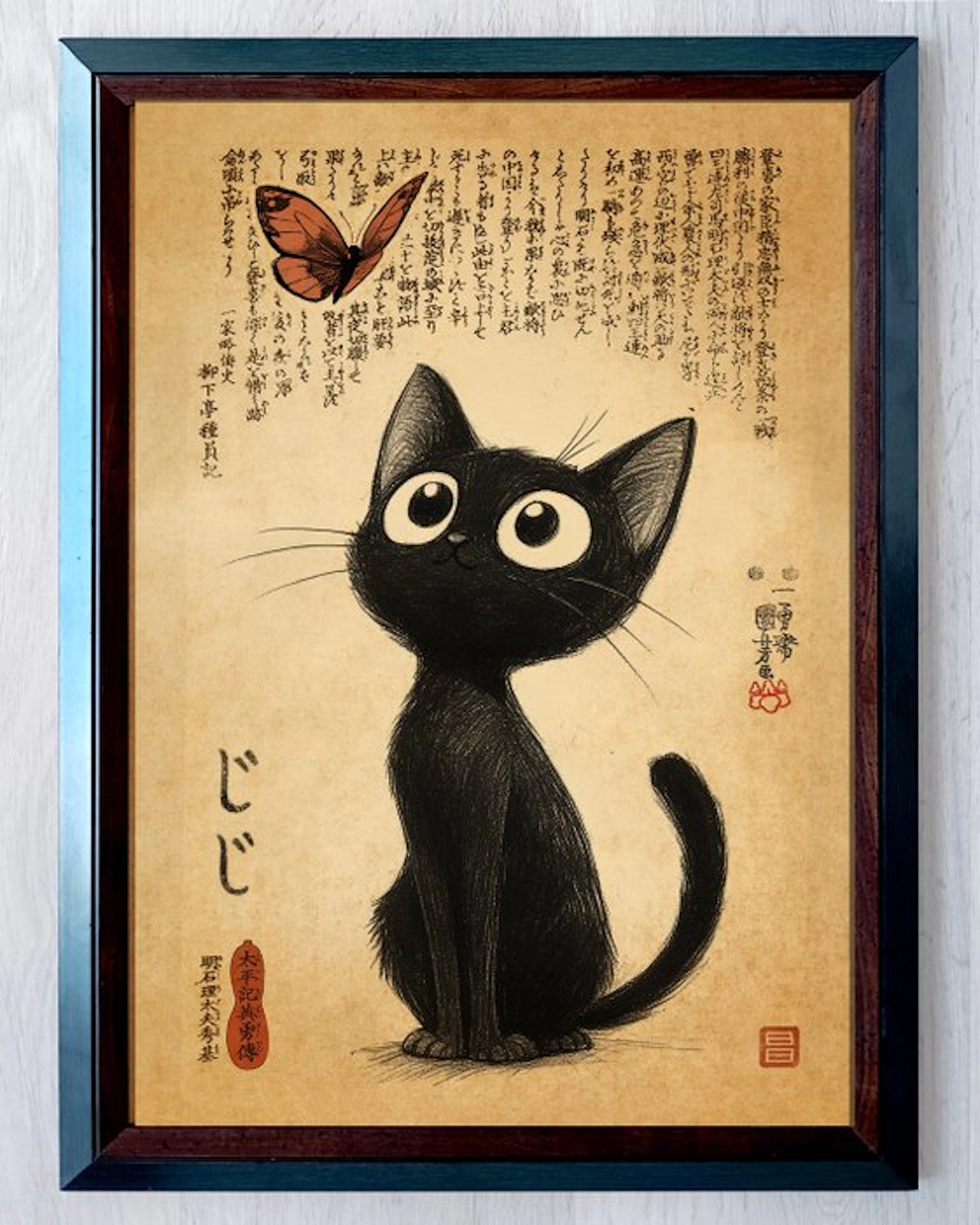 Kodo88 – Jiji: The Spirit of Japanese Ukiyo-e 浮世絵の黒猫ジジ...