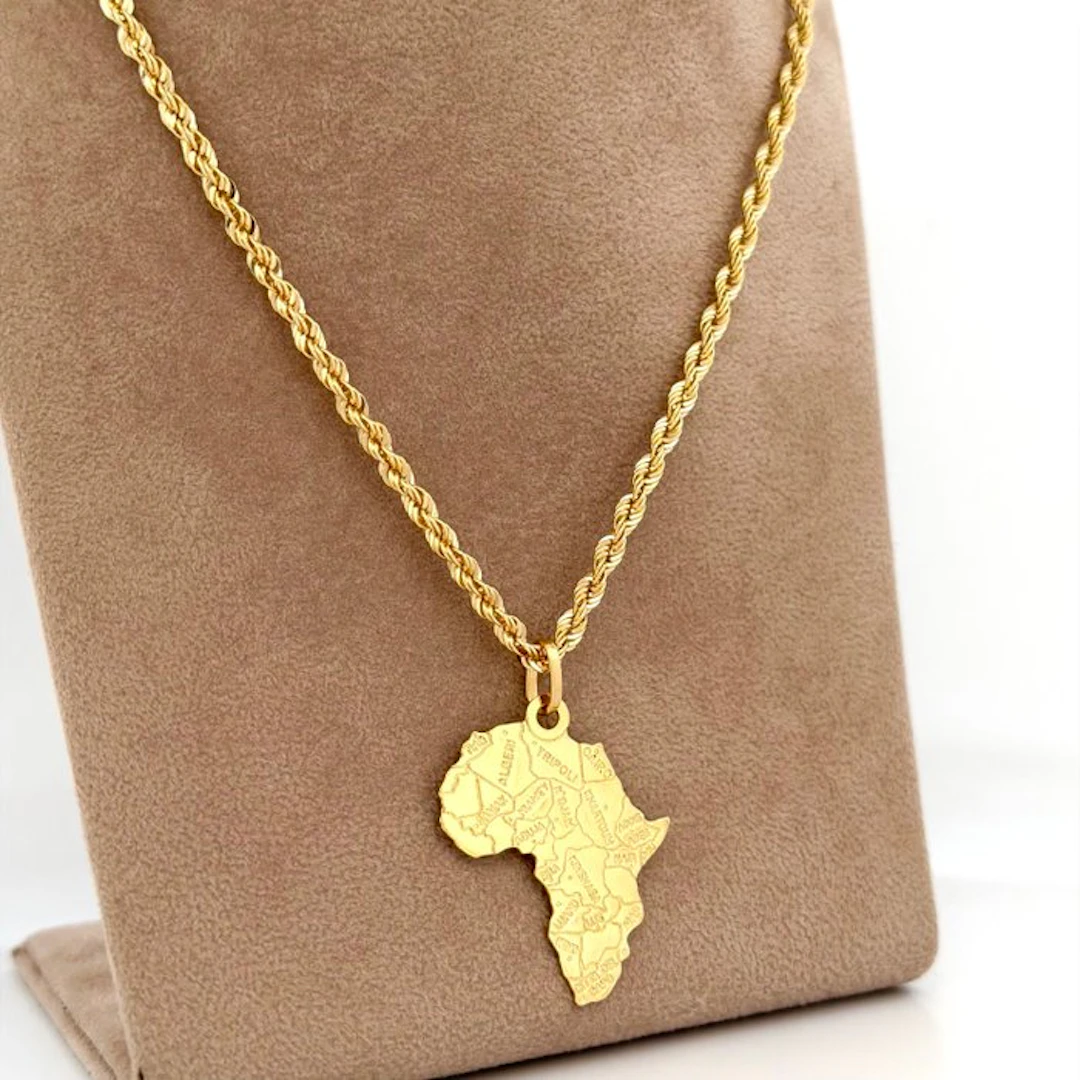 Necklace - 18 kt. Yellow gold - Africa