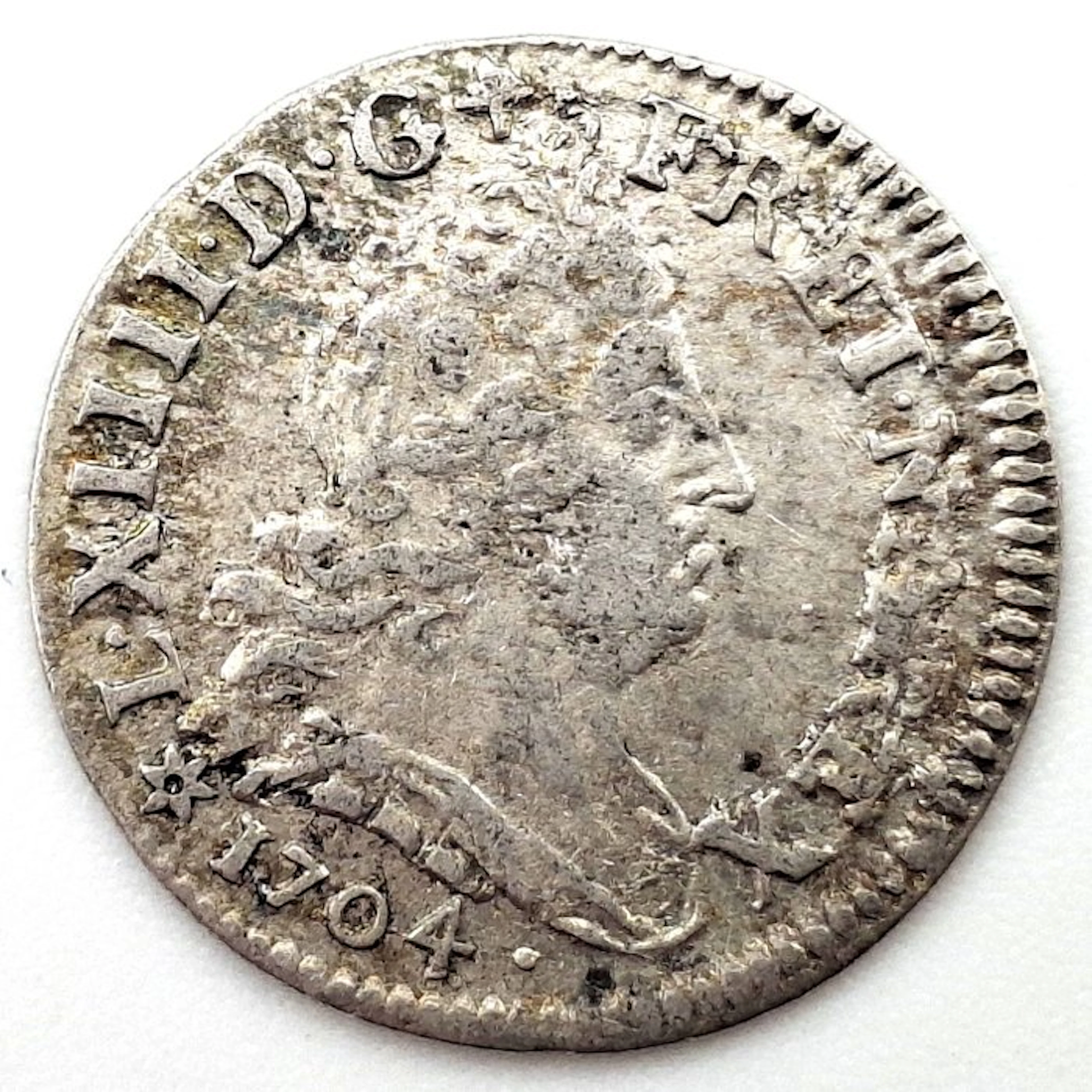 France. Louis XIV (1643-1715). 5 Sols 1704-BB, Strasbourg (No reserve price)