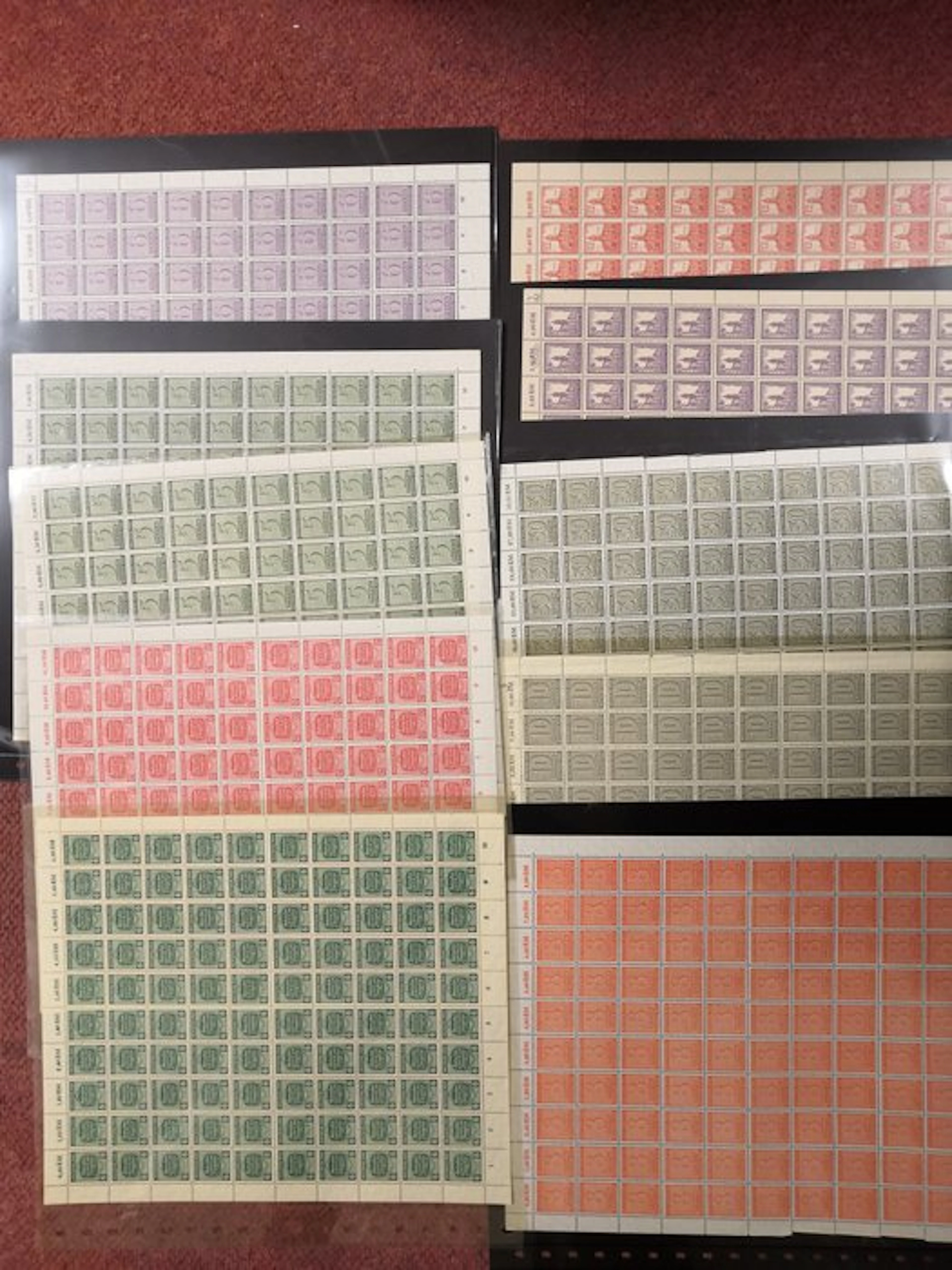 West Saxony 1945/1946 - 12 different complete sheets