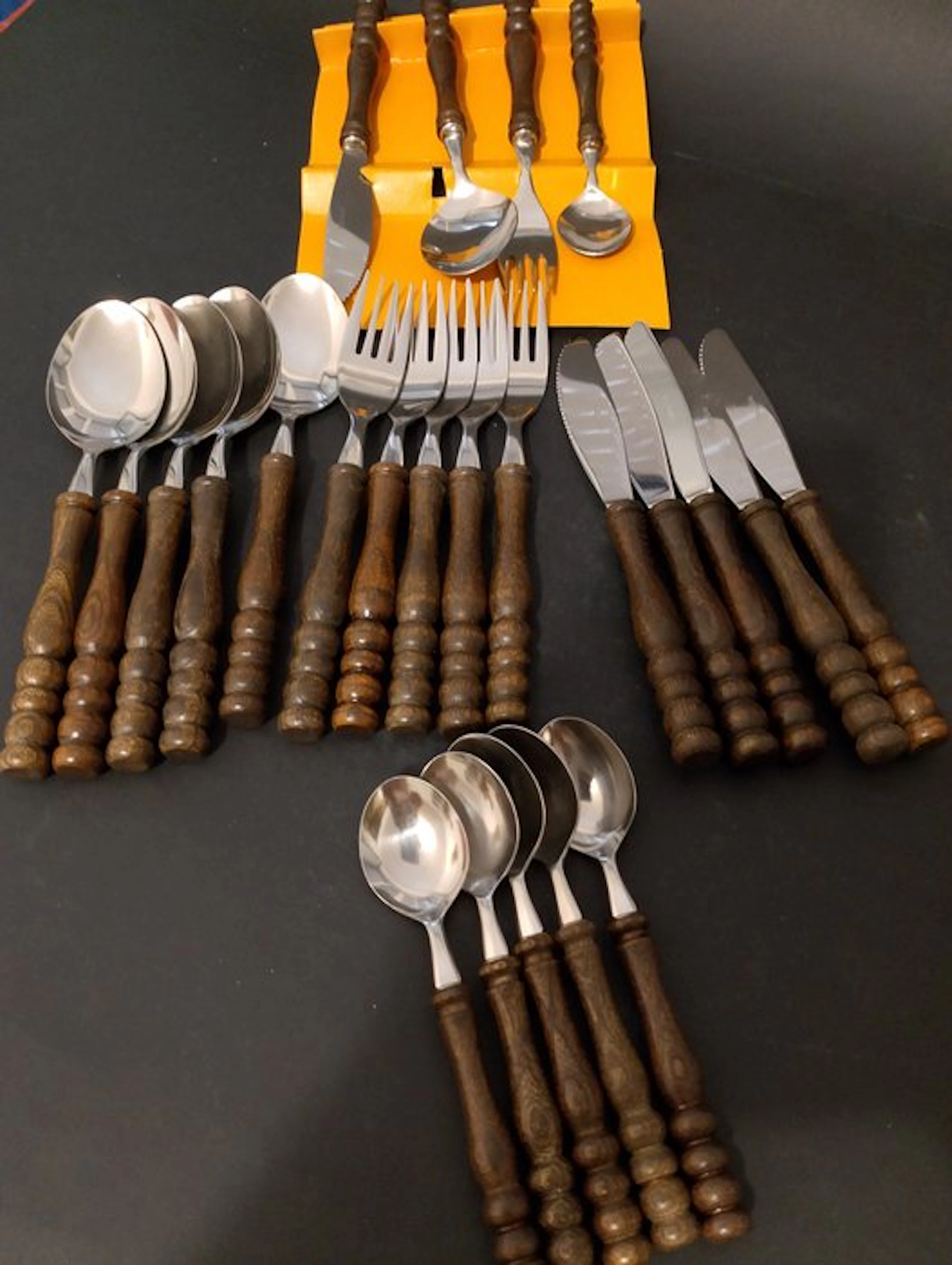 Rustikales Besteck - Cutlery set for 6 (24) - Balsa - Cutlery set for 6