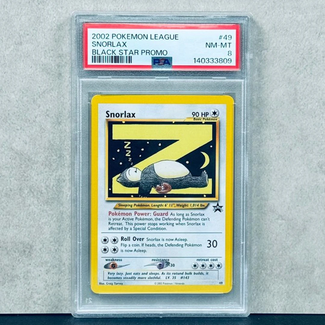 Pokémon Graded card - Snorlax #49 2002 Pokemon League...