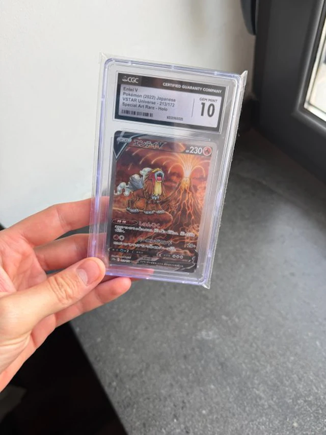 Pokémon - 1 Graded card - Entei 213/172 Full art