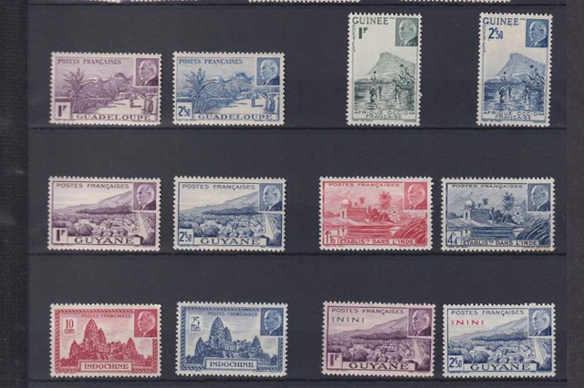 French Colonies 1941 - neuf sans charnière, série complète du pétain