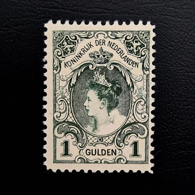 Netherlands 1899 - Wilhelmina 'Bontkraag' 1 Gulden...