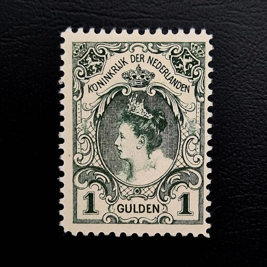 Netherlands 1899 - Wilhelmina 'Bontkraag' 1 Gulden...