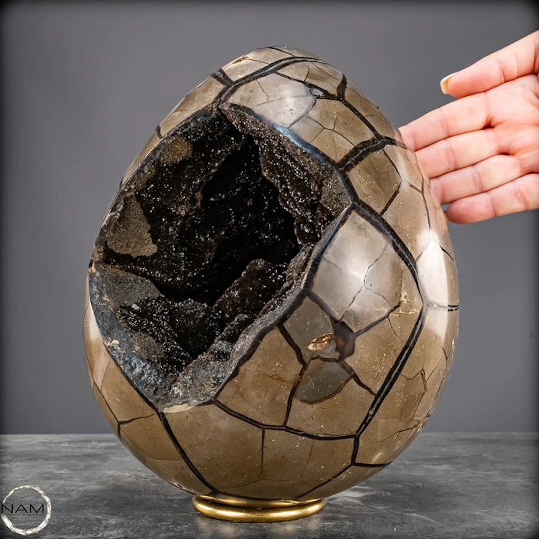 Very Decorative Septarian Druse, with Calcite Crystals- 7447.62 g