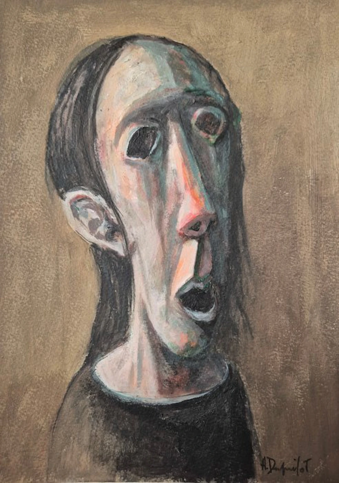 Hubert Duprilot - 2026 acrylique sur papier (21x29,7cm)