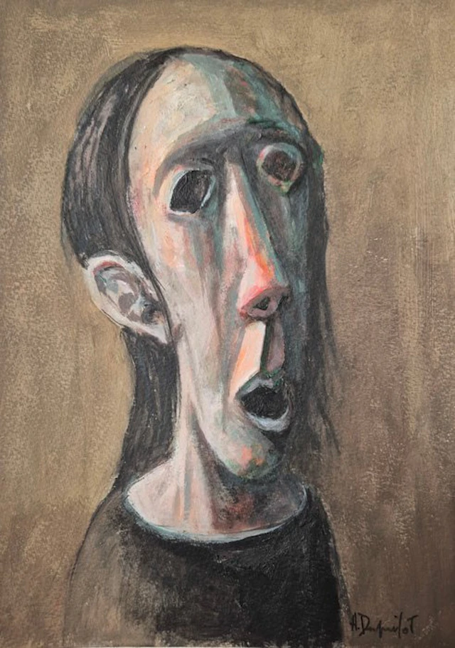 Hubert Duprilot - 2026 acrylique sur papier (21x29,7cm)