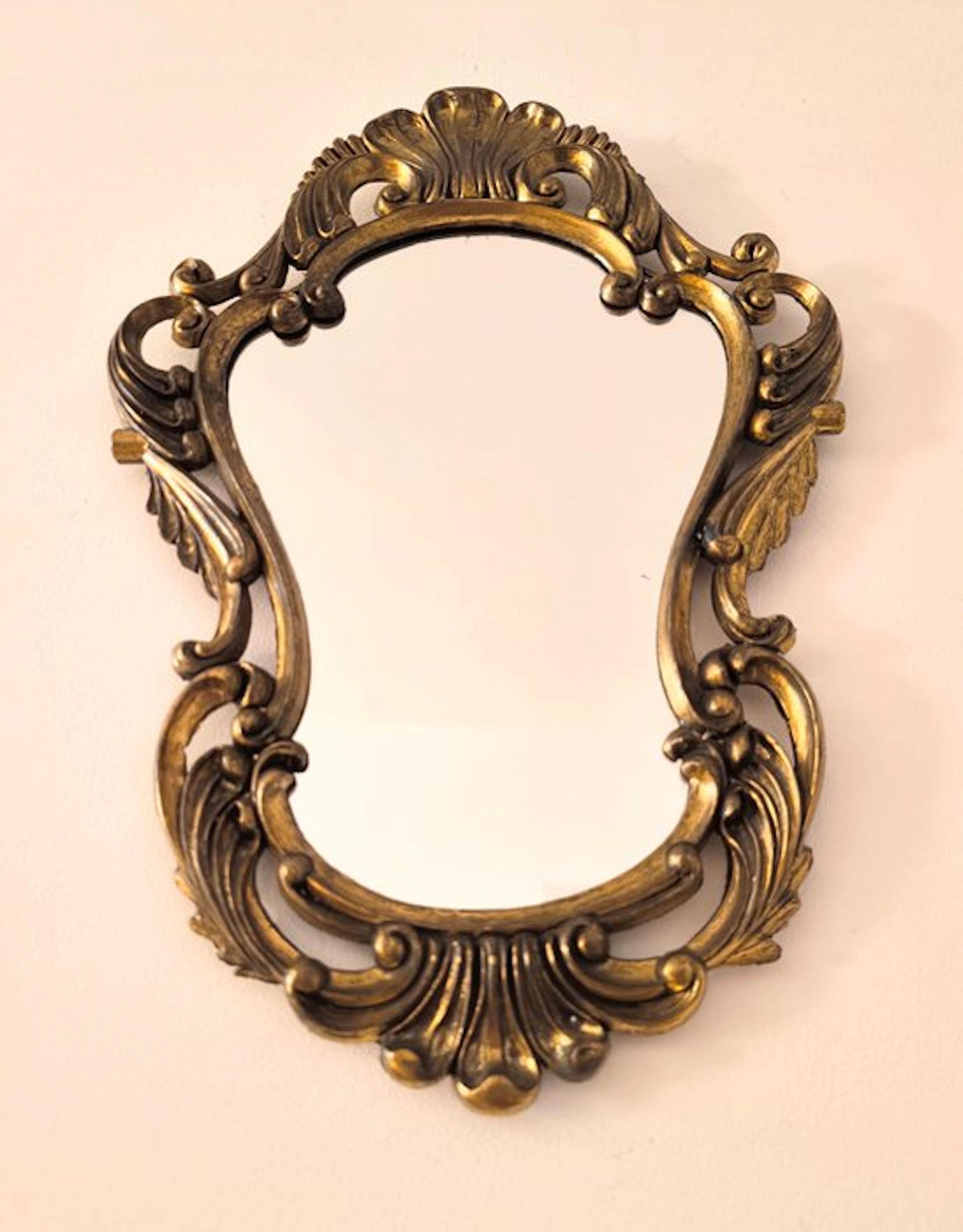 Mirror - Bronze, Crystal - Neobarroco solid bronze
