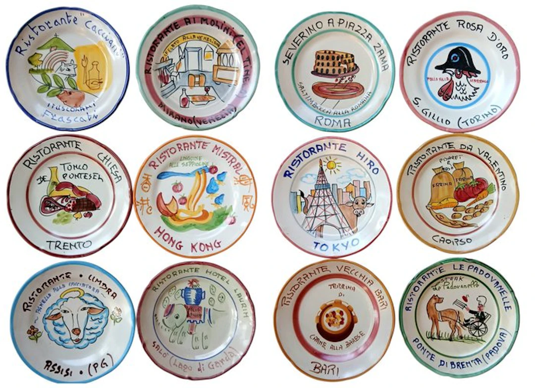 Buon Ricordo - Ceramica Vietri Mare - Dish (12) - Ceramic...