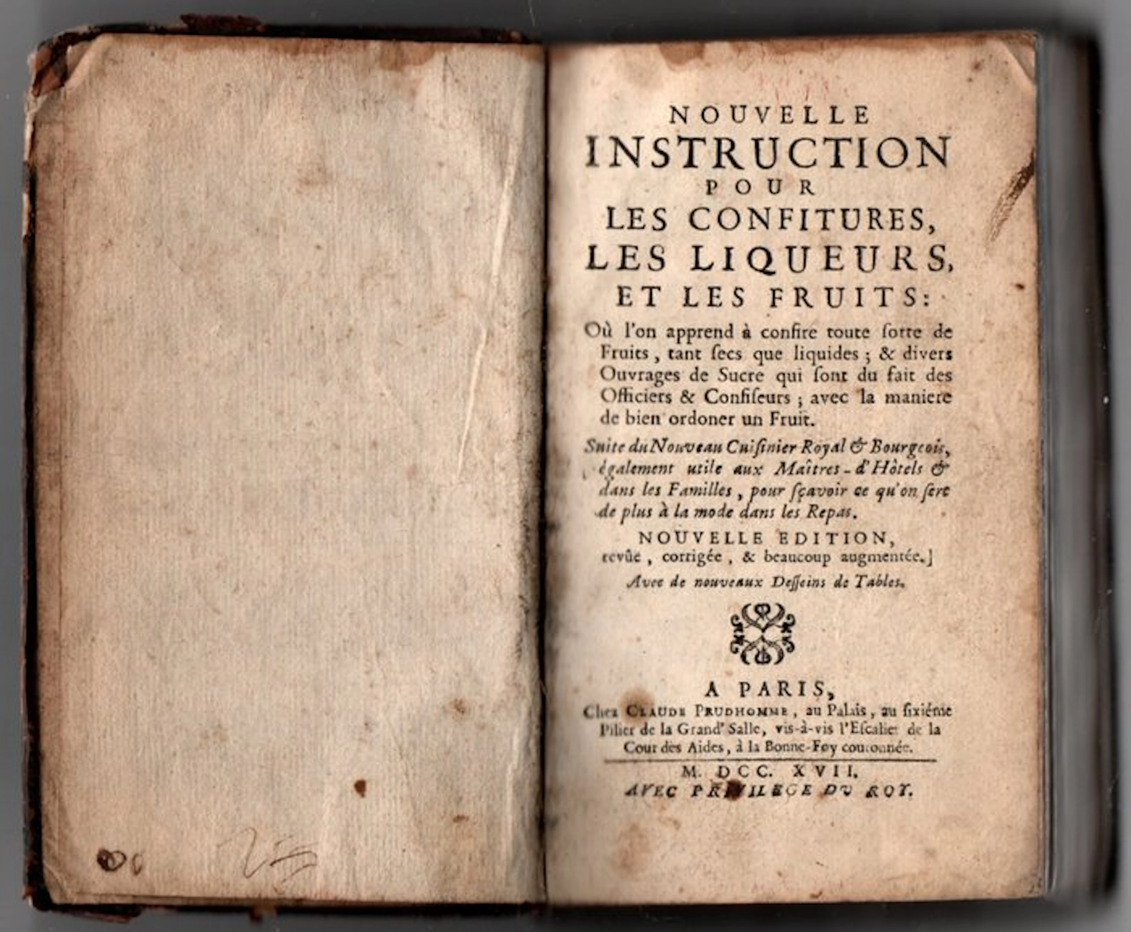 Massialot François - Nouvelle instruction pour les confitures