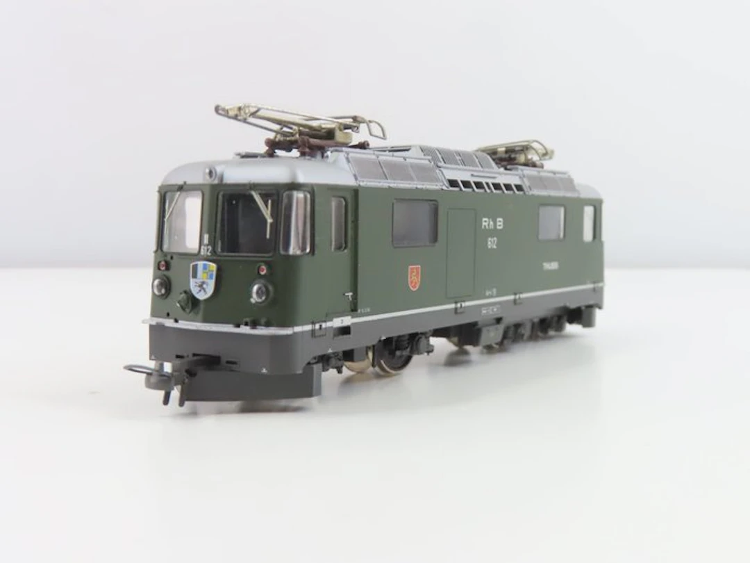 Bemo H0e - 1258 106 - Electric locomotive (1) - Ge 4/4 II "Thusis" - RhB