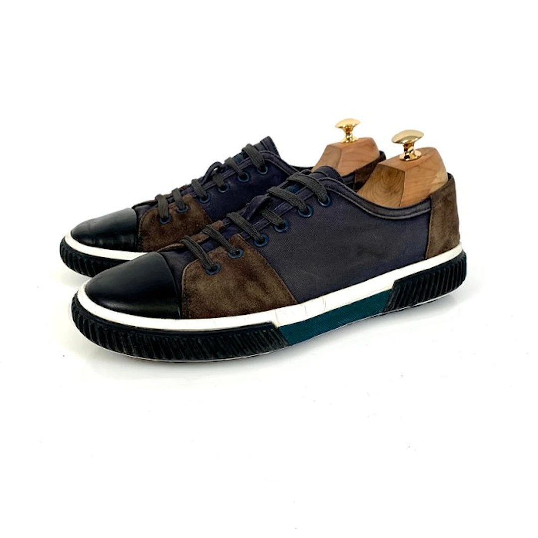Prada Sneaker Low-top Black Grey 4E 3058 UK 6.5 - Sneakers - Size: EU 40.5