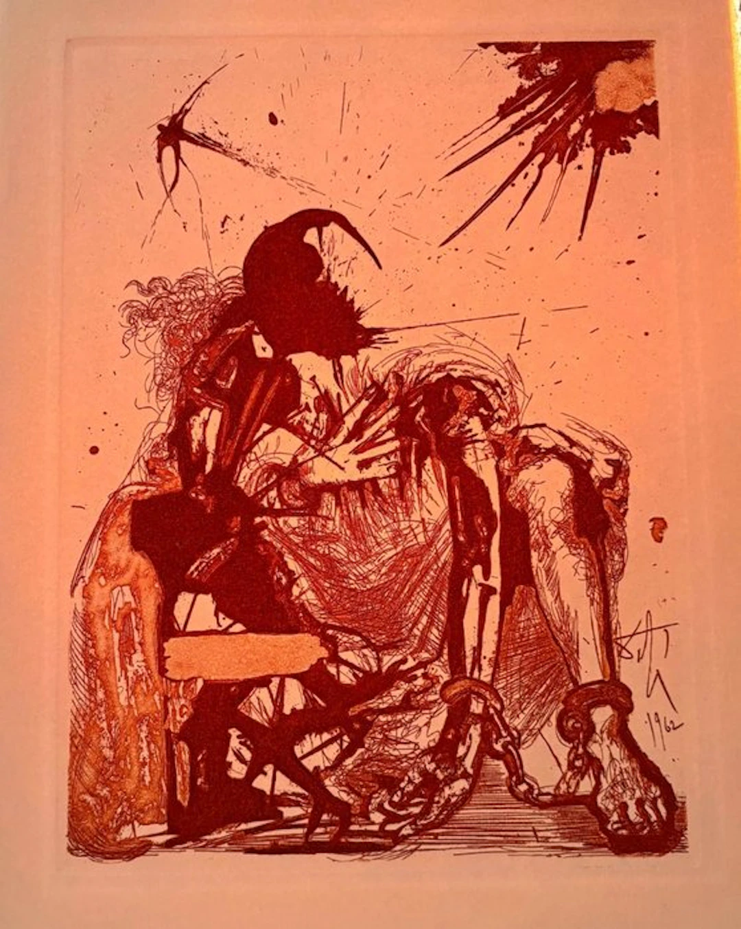 Salvador Dali (1904-1989) - Segismundo encadenado La Vida es Sueño 1975