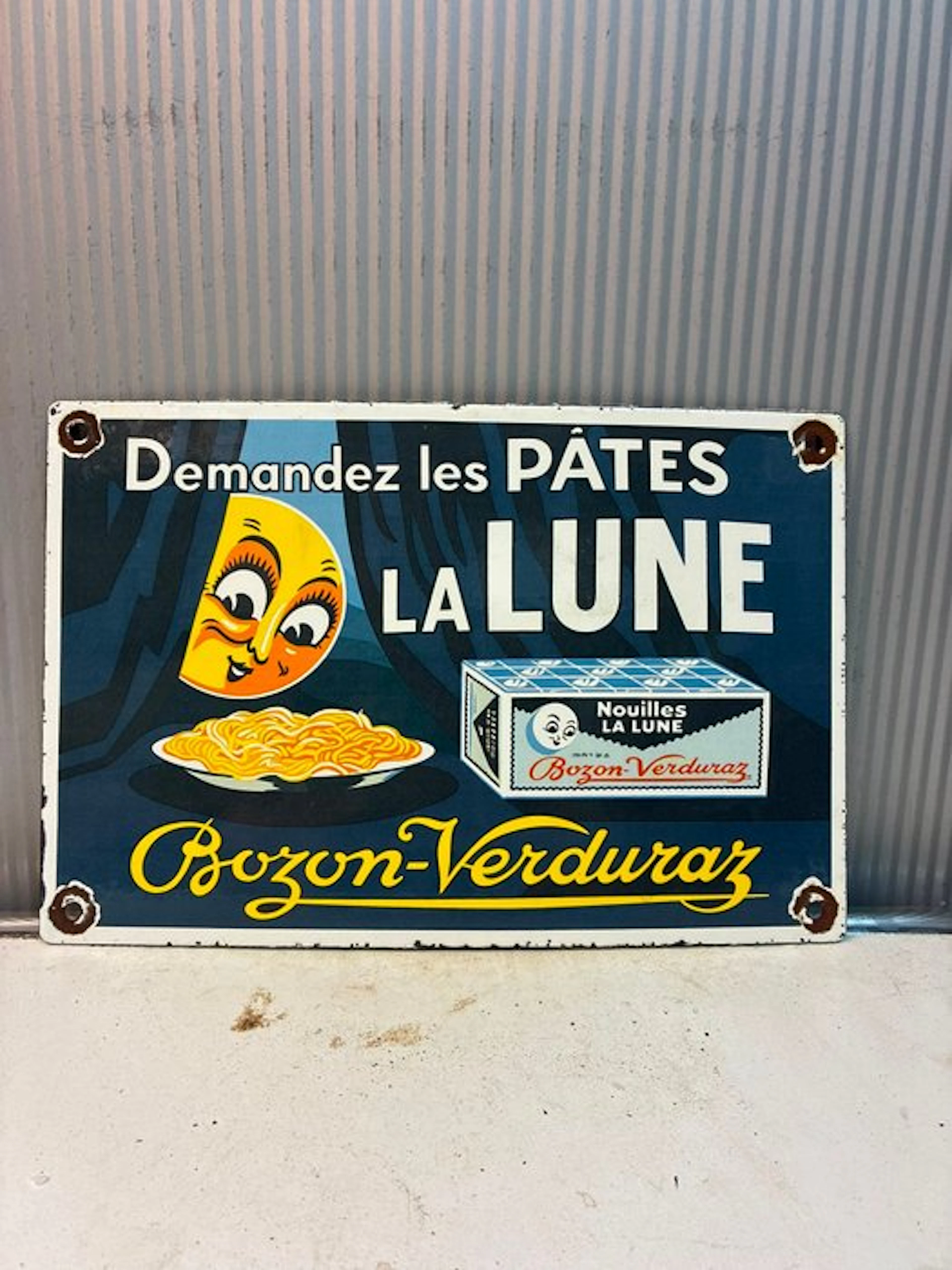 La Lune – Bozon-Verduraz – Vintage emaille reclamebord –...