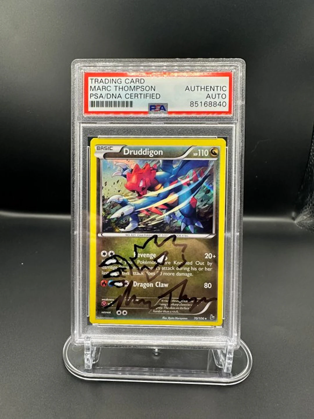 Pokémon - 1 Graded card - Druddigon 70-106 Signed Limited...