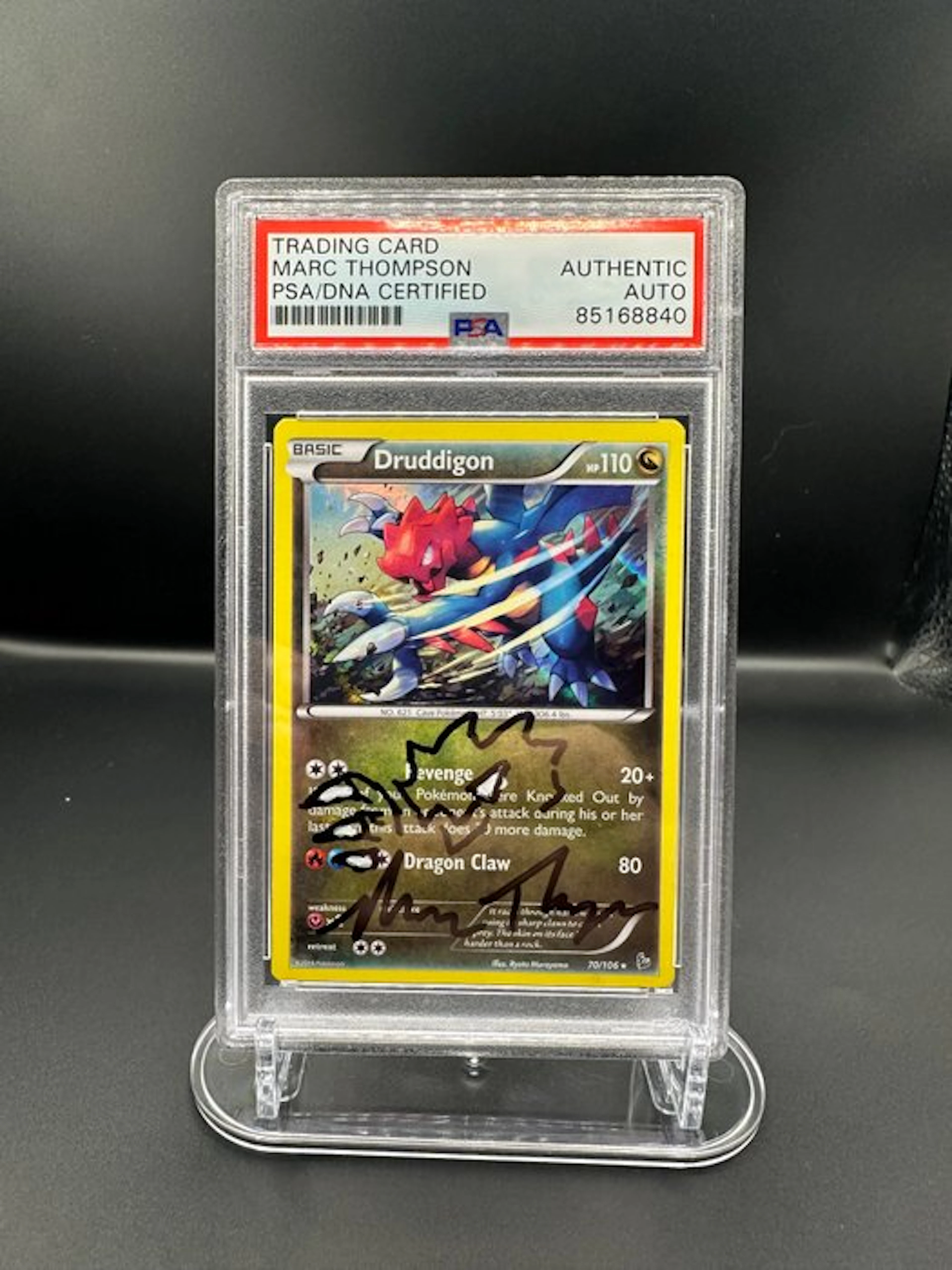 Pokémon - 1 Graded card - Druddigon 70-106 Signed Limited...