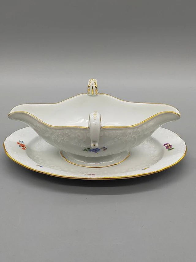 Meissen - Dinner set - Sauciere – Edle Porzellan-Sauciere...
