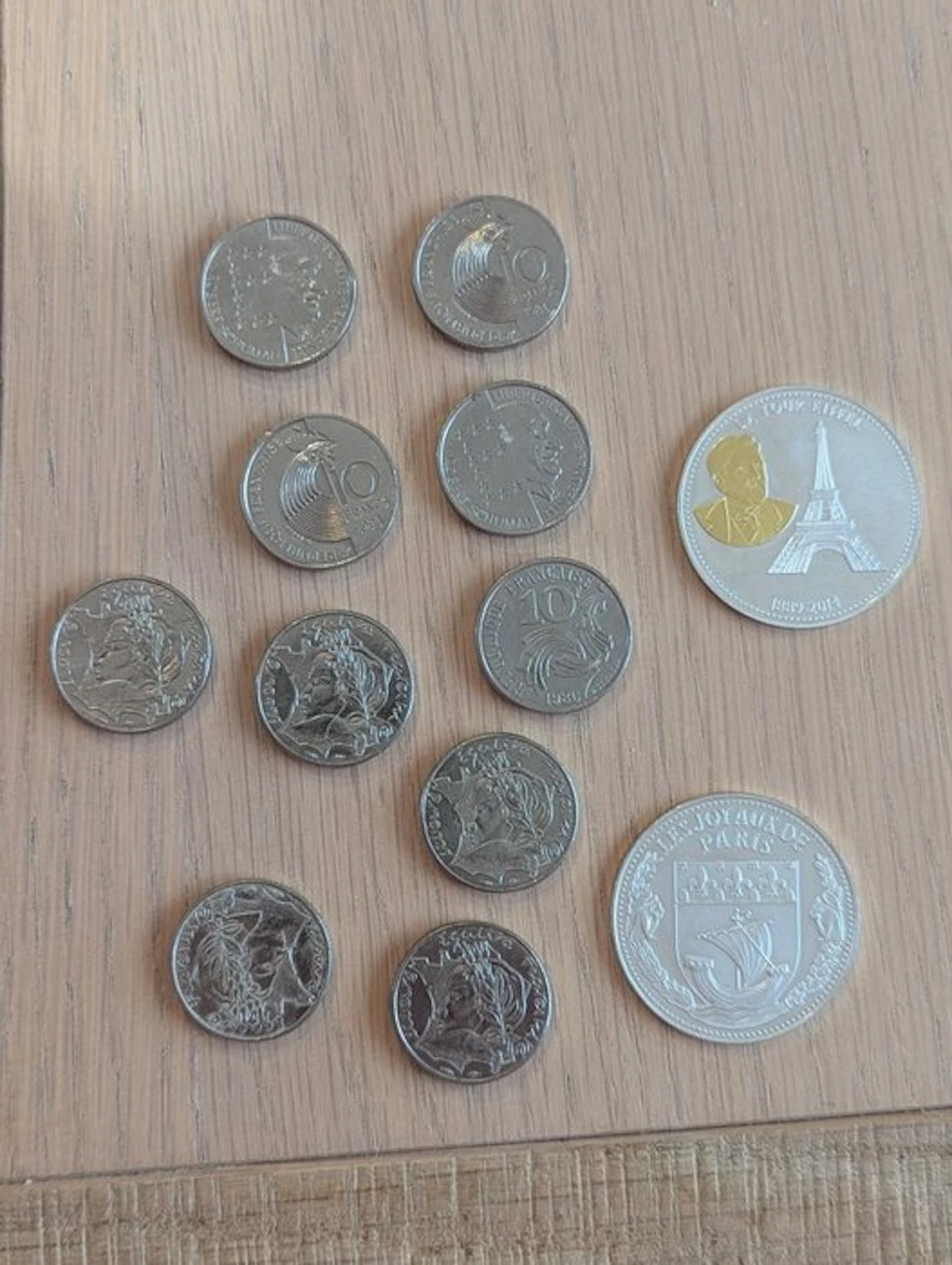 France. Lot de 12 monnaies et médailles
