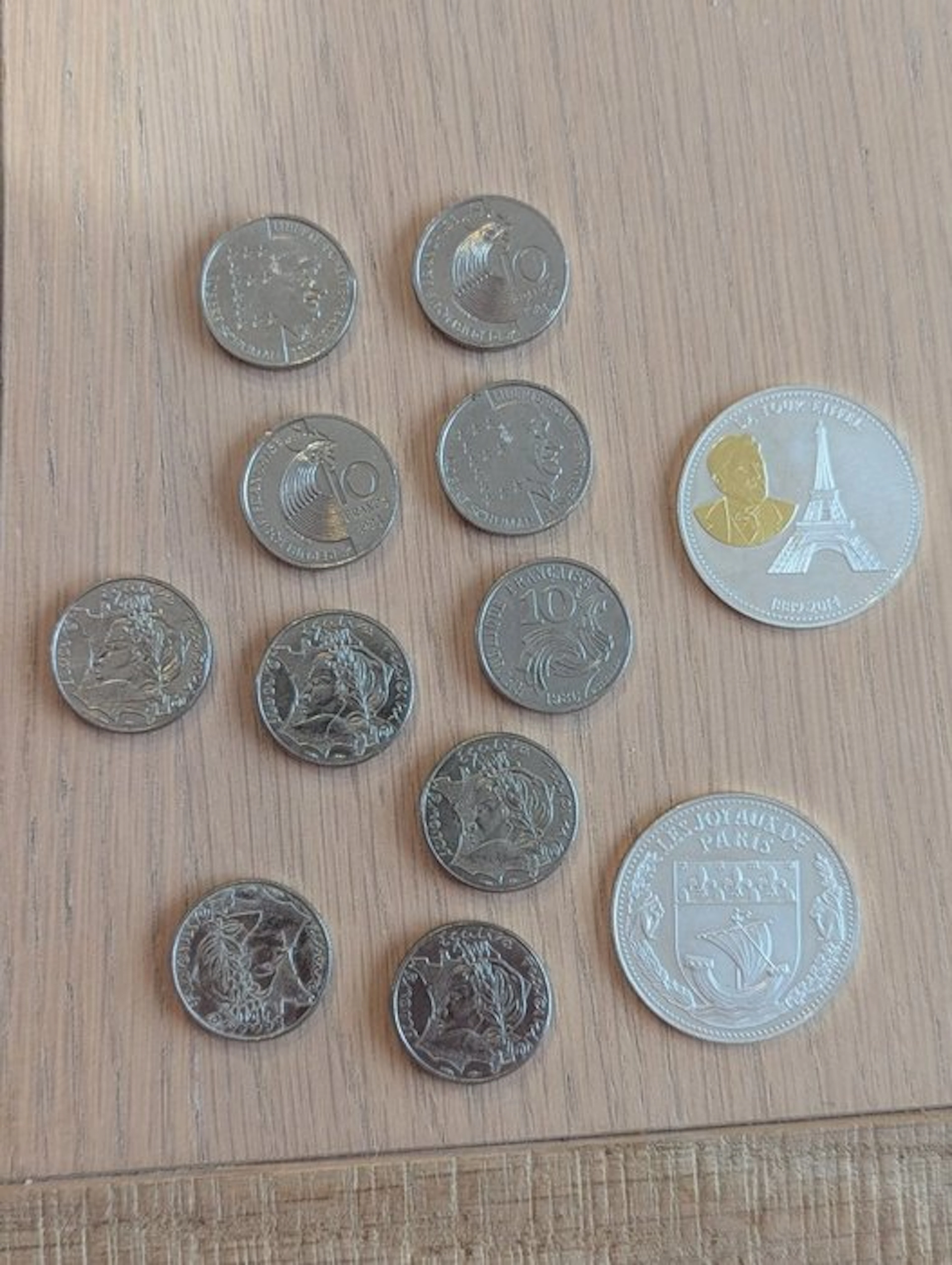 France. Lot de 12 monnaies et médailles