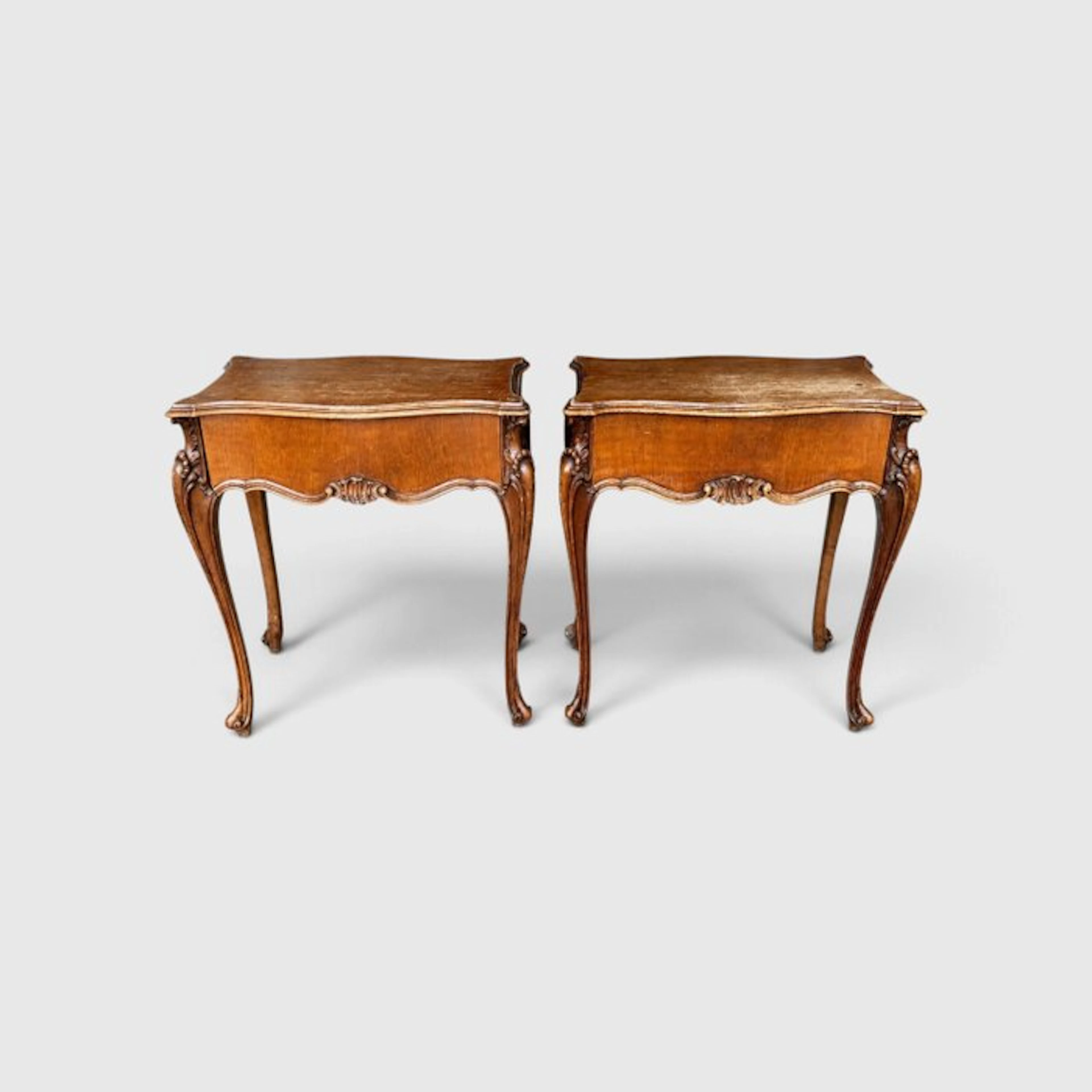 Nightstand (2) - Wood - French nightstands
