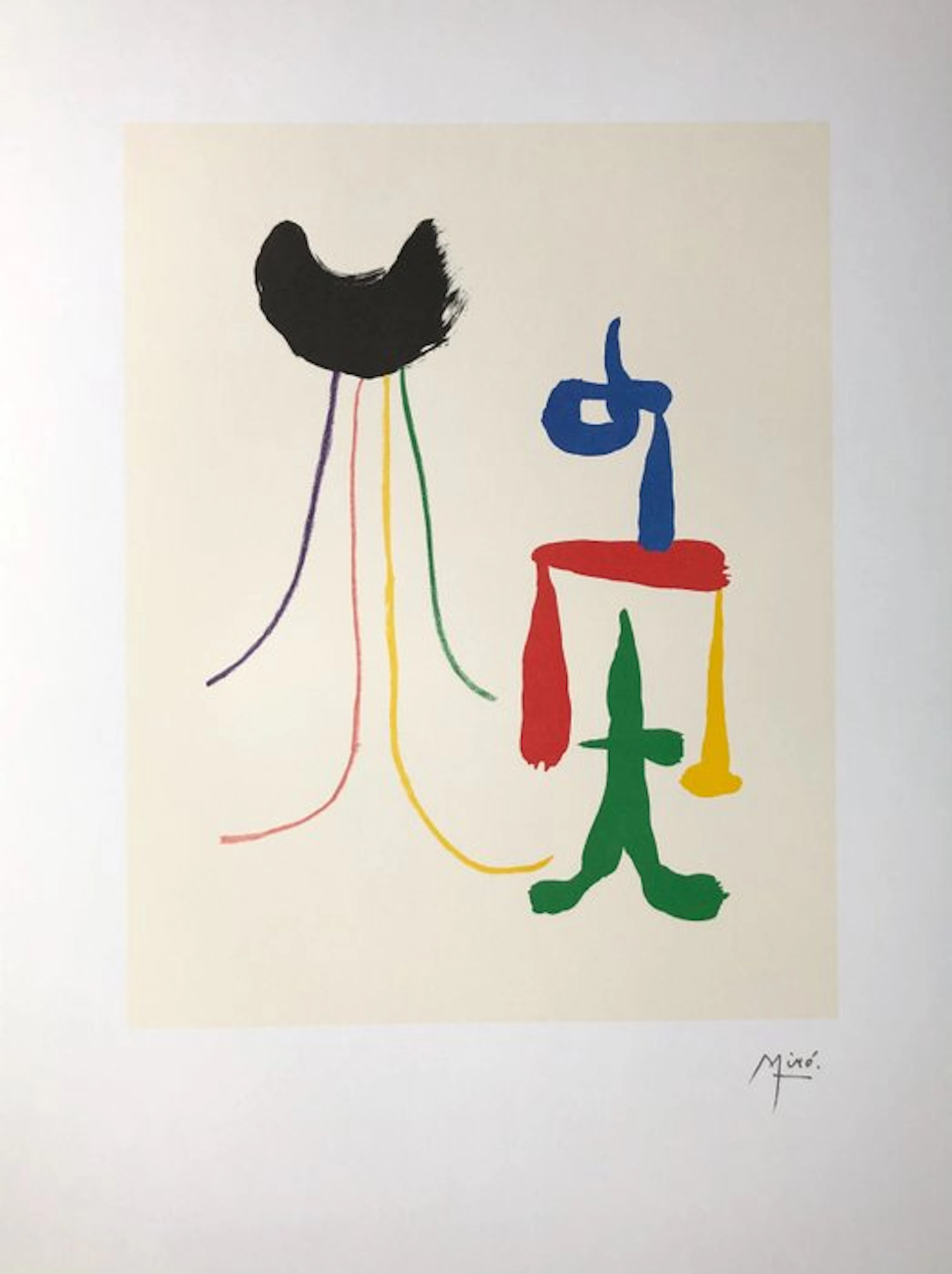 Joan Miro (1893-1983) - Parler Seul - Lithographic licensed print 2004 - COA