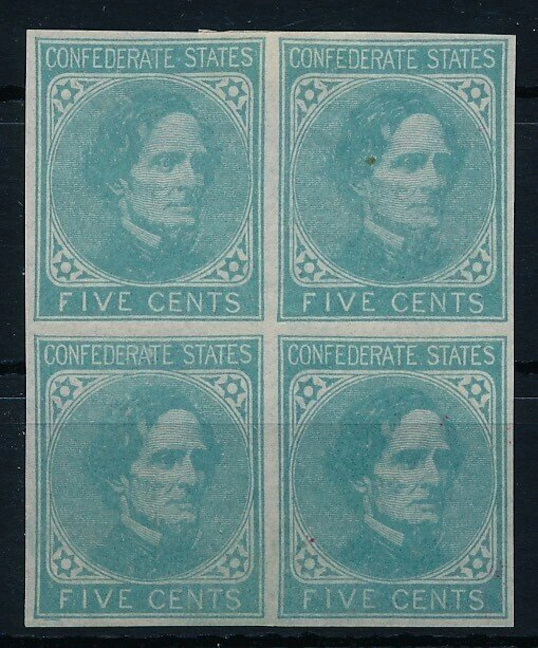 United States - Confederate States 1862 - 5-cent light...