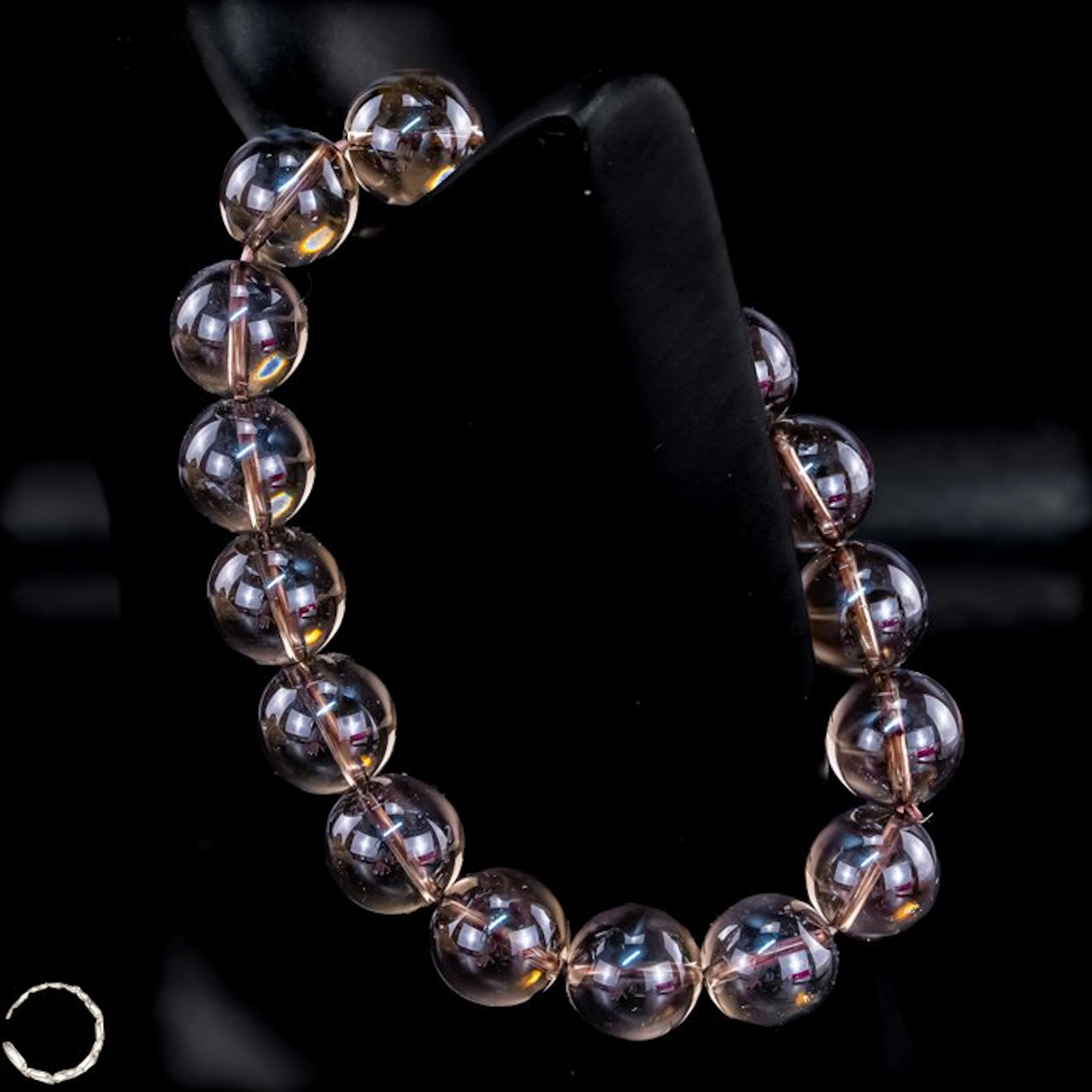 Natural smoky quartz gemstone bracelet – high-quality...