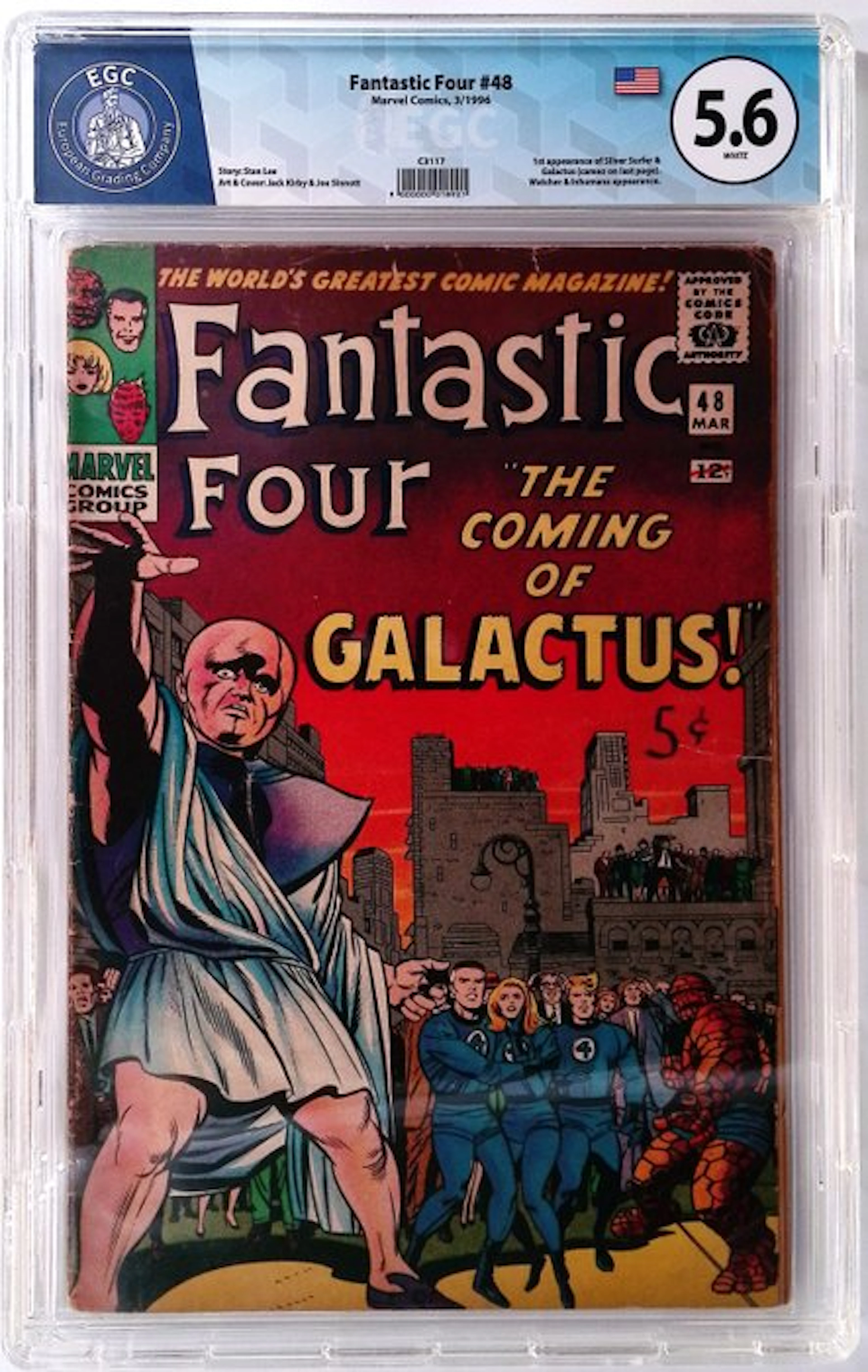 Fantastic Four #48 - EGC 5.6 - 1 Graded comic - First edition - 1966