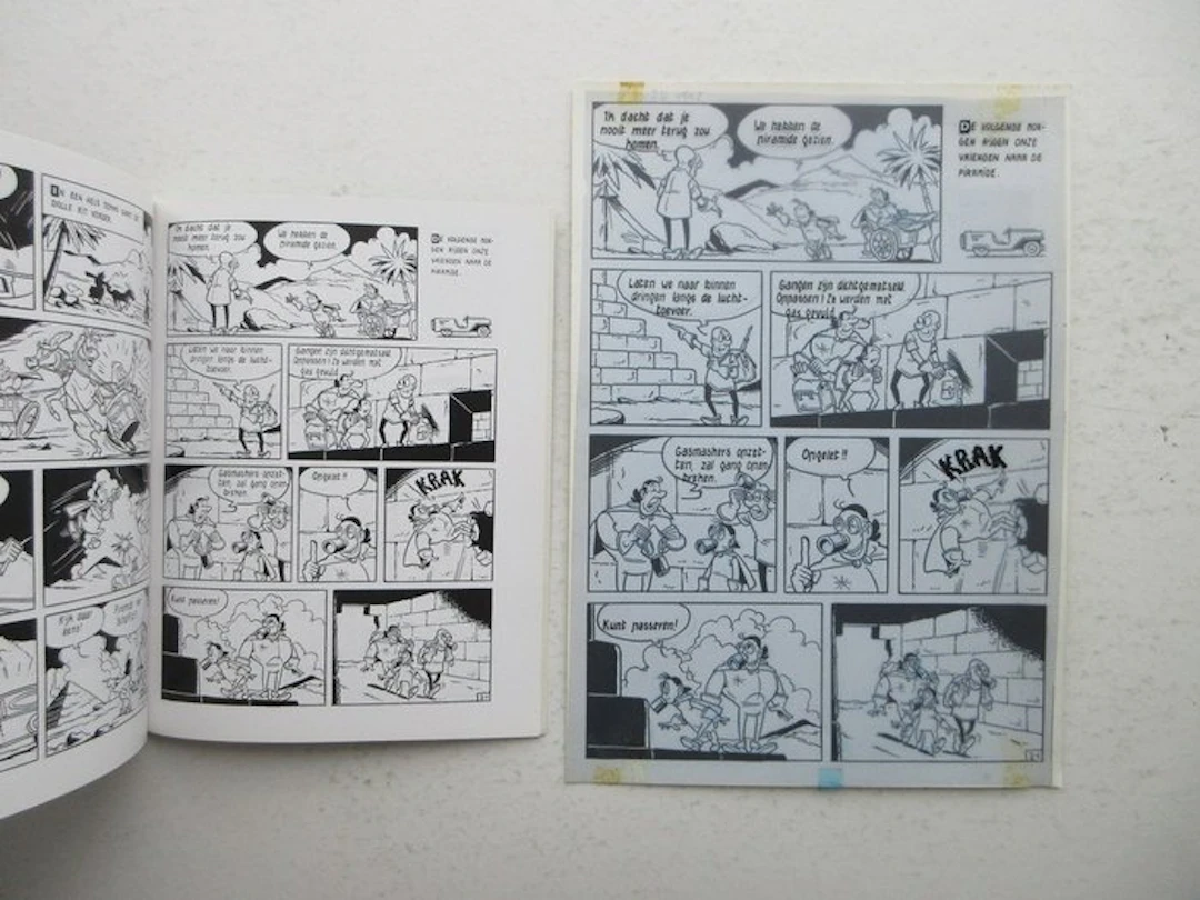 Jerom 18 - De Egyptische vaas met originele pagina (p.21)...
